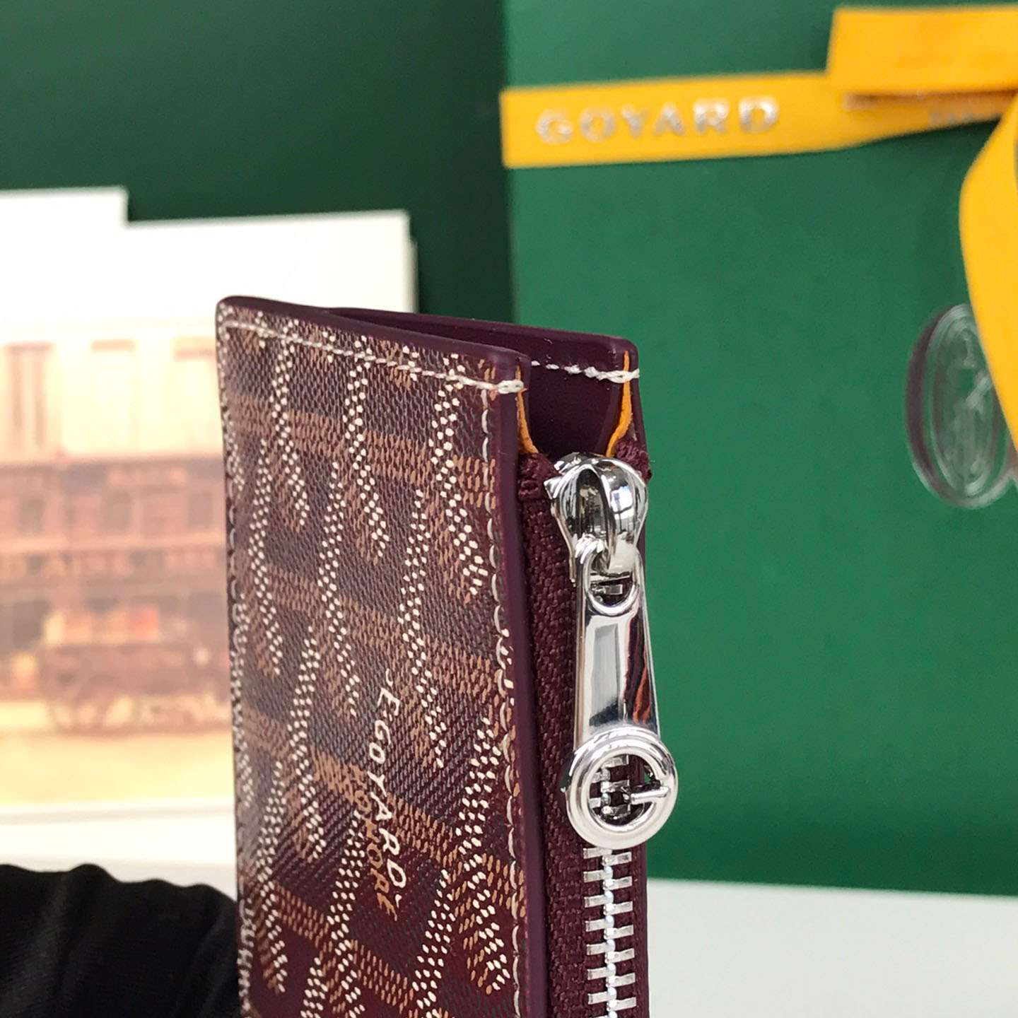 Goyard Bourbon Zipped Card Holder - FashionPlug