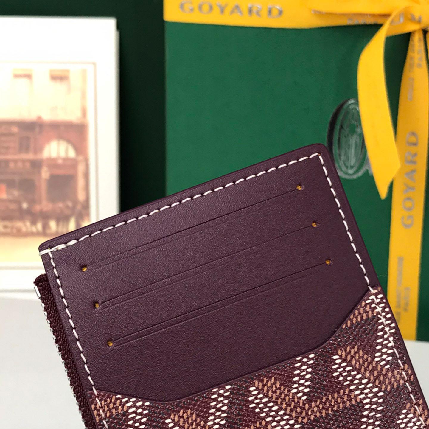 Goyard Bourbon Zipped Card Holder - FashionPlug