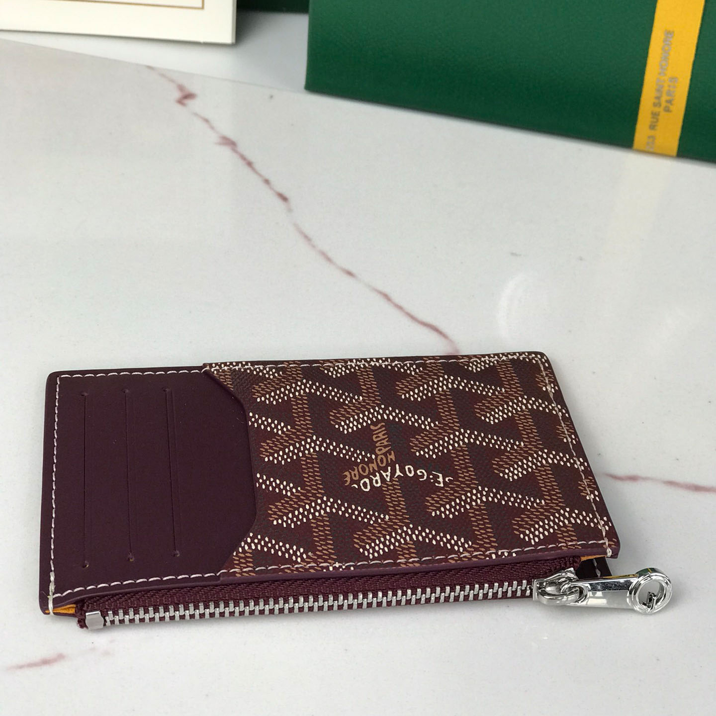 Goyard Bourbon Zipped Card Holder - FashionPlug