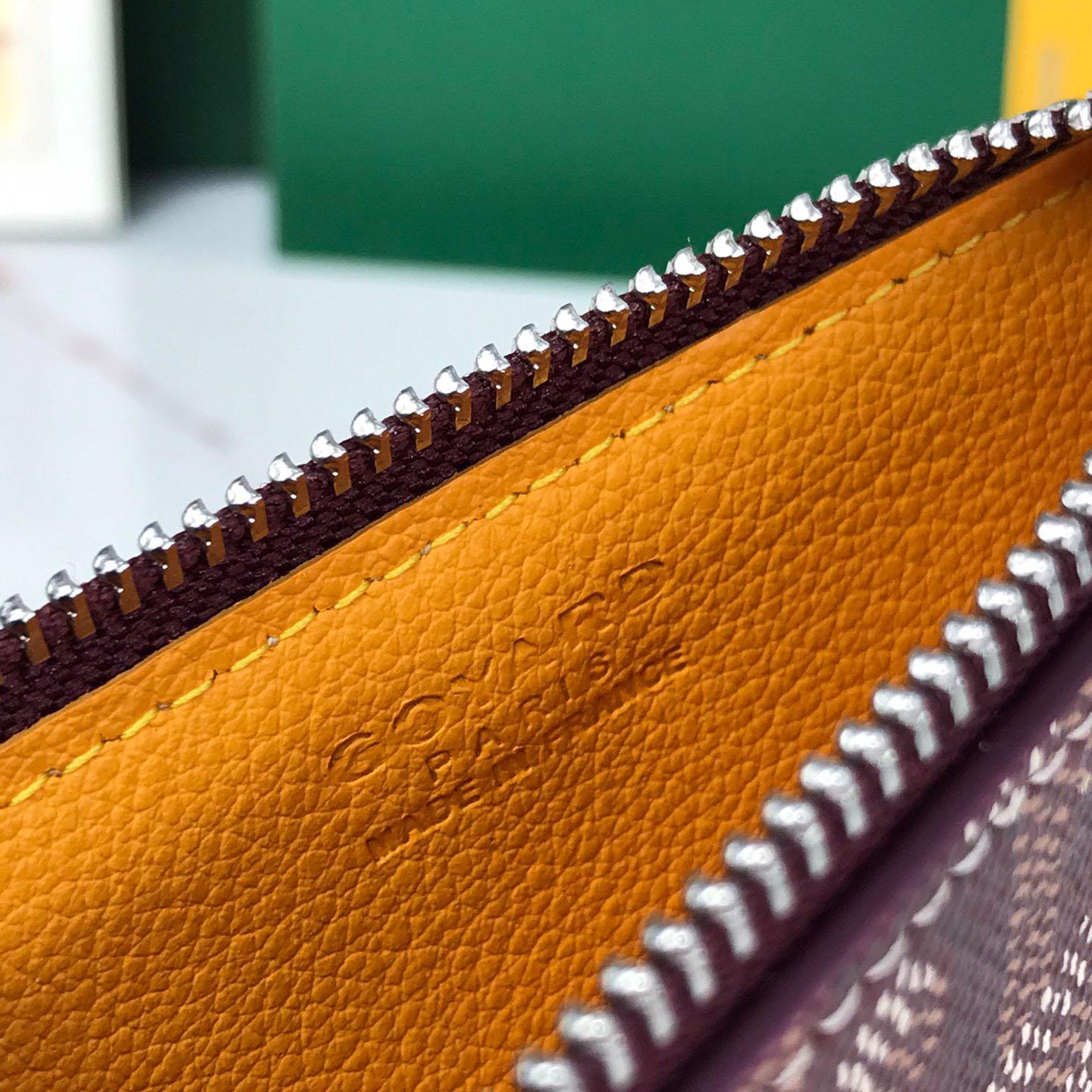 Goyard Bourbon Zipped Card Holder - FashionPlug