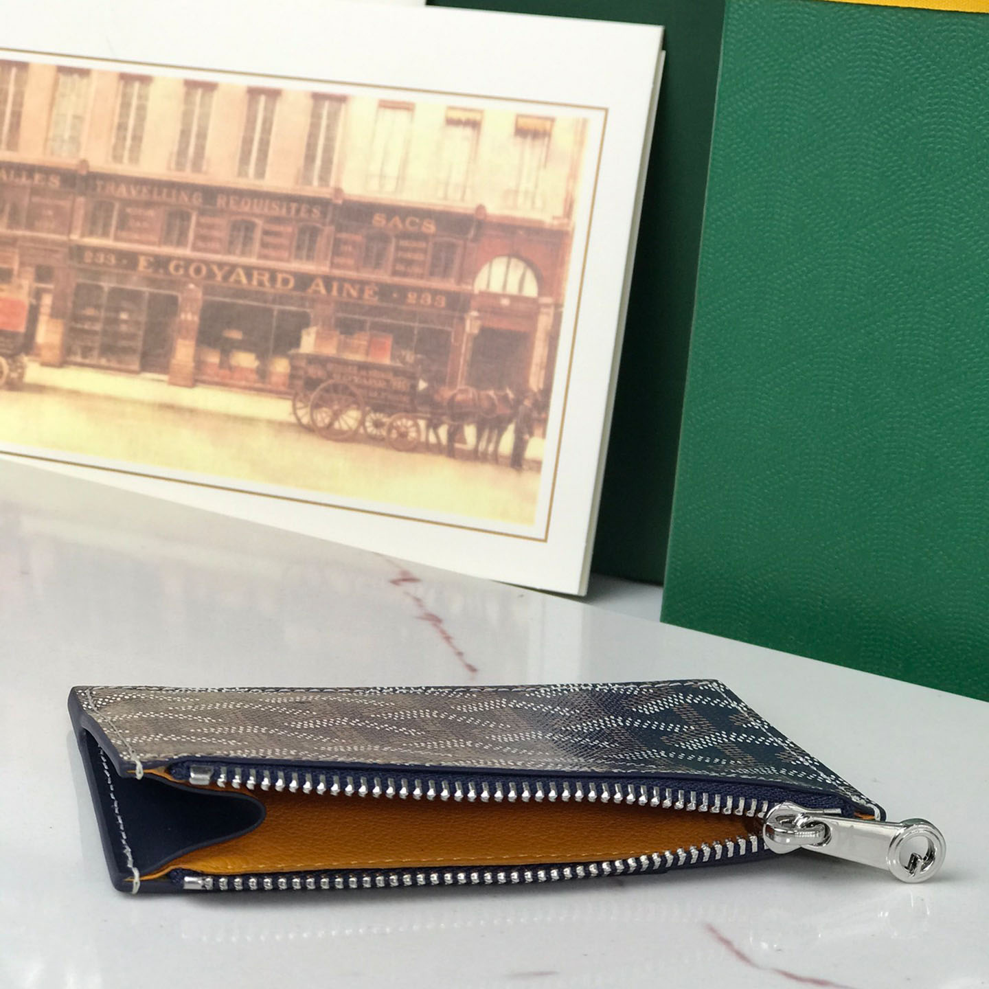 Goyard Bourbon Zipped Card Holder - FashionPlug