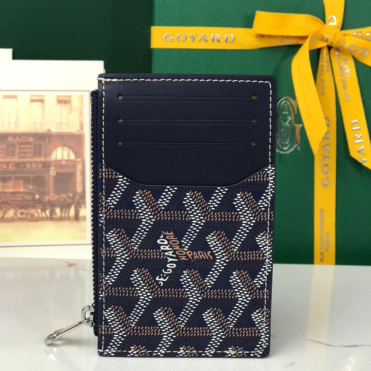 Goyard Bourbon Zipped Card Holder - FashionPlug