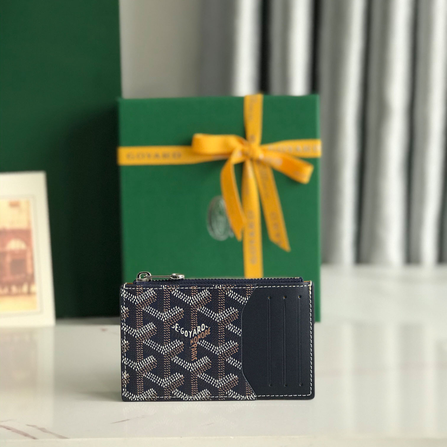 Goyard Bourbon Zipped Card Holder - FashionPlug
