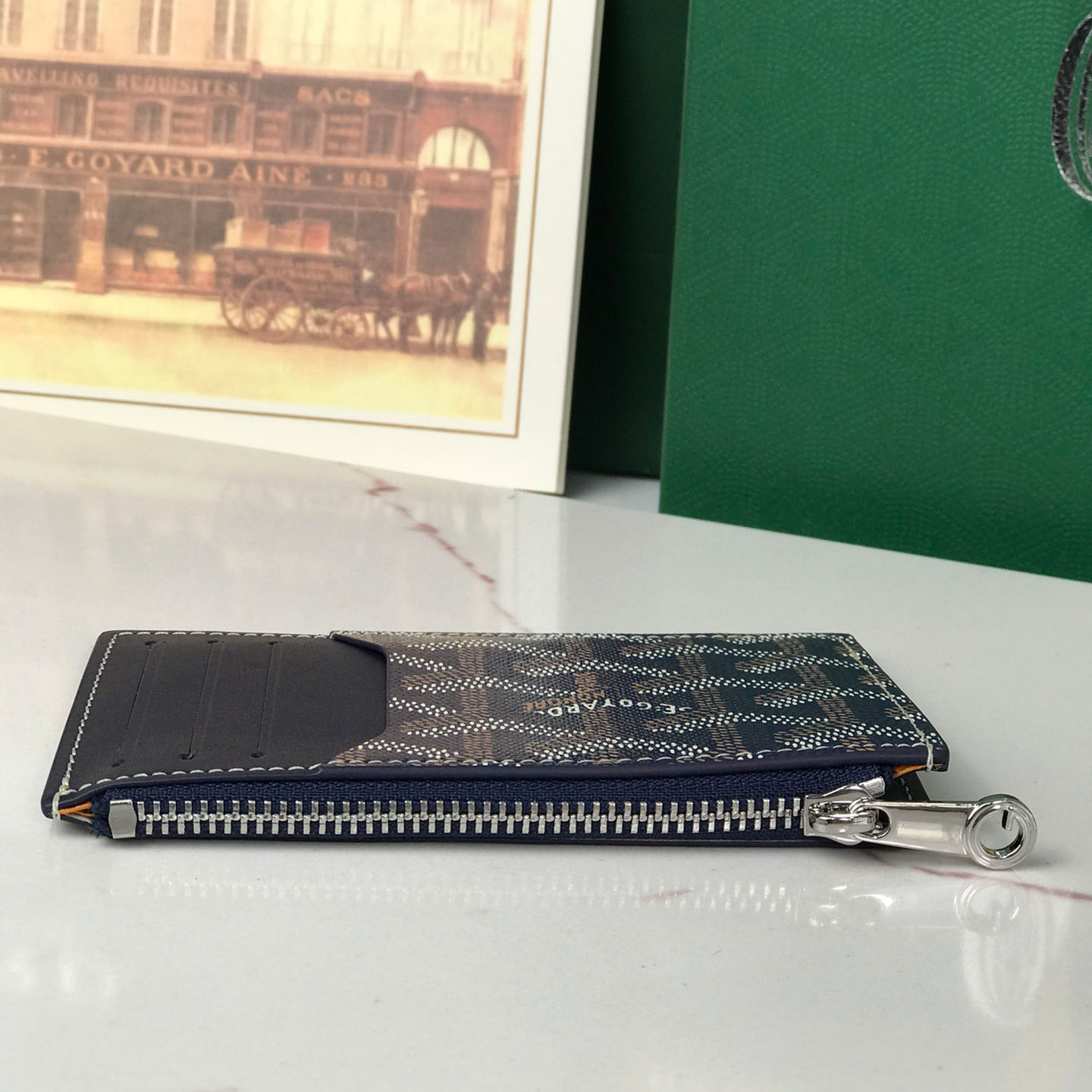 Goyard Bourbon Zipped Card Holder - FashionPlug
