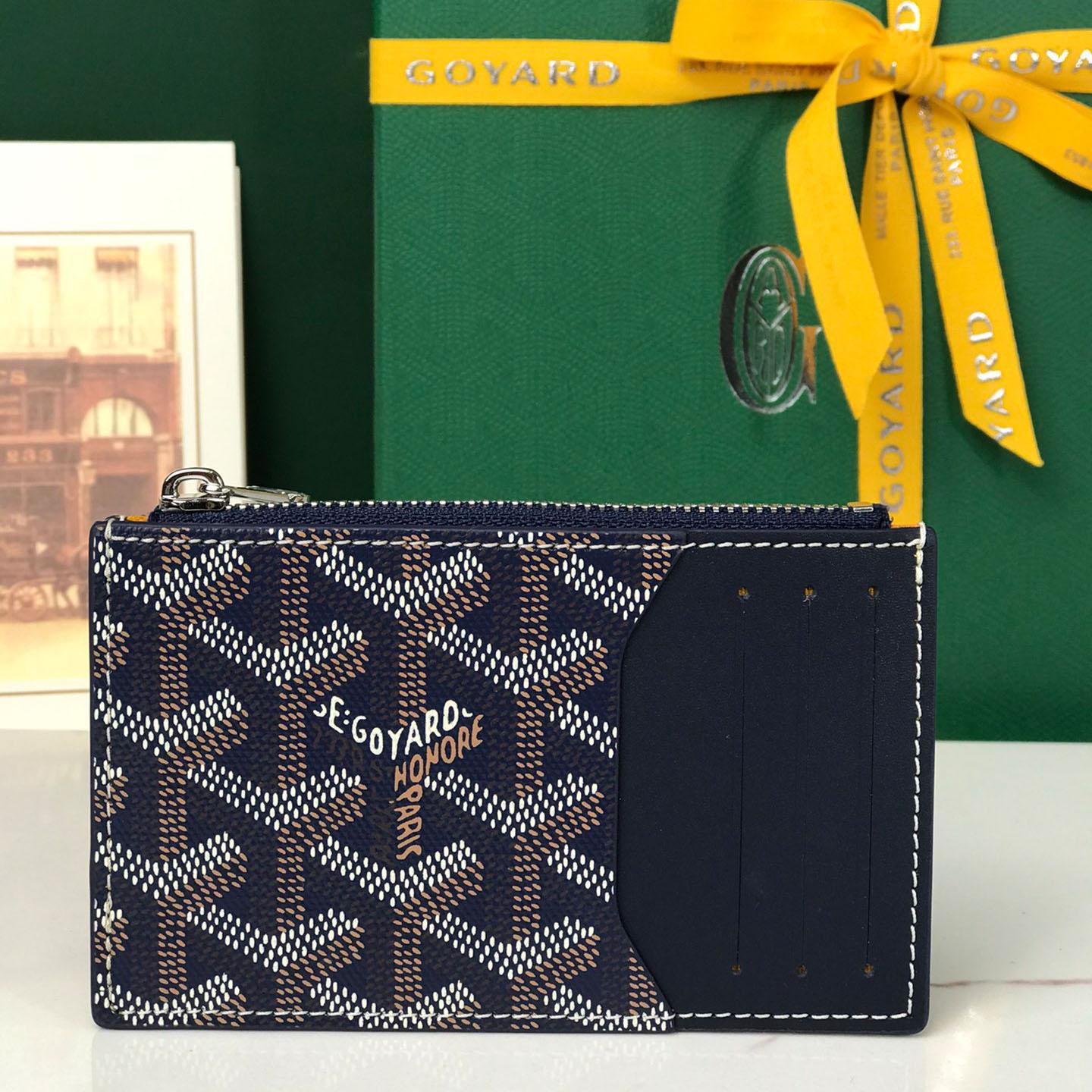 Goyard Bourbon Zipped Card Holder - FashionPlug