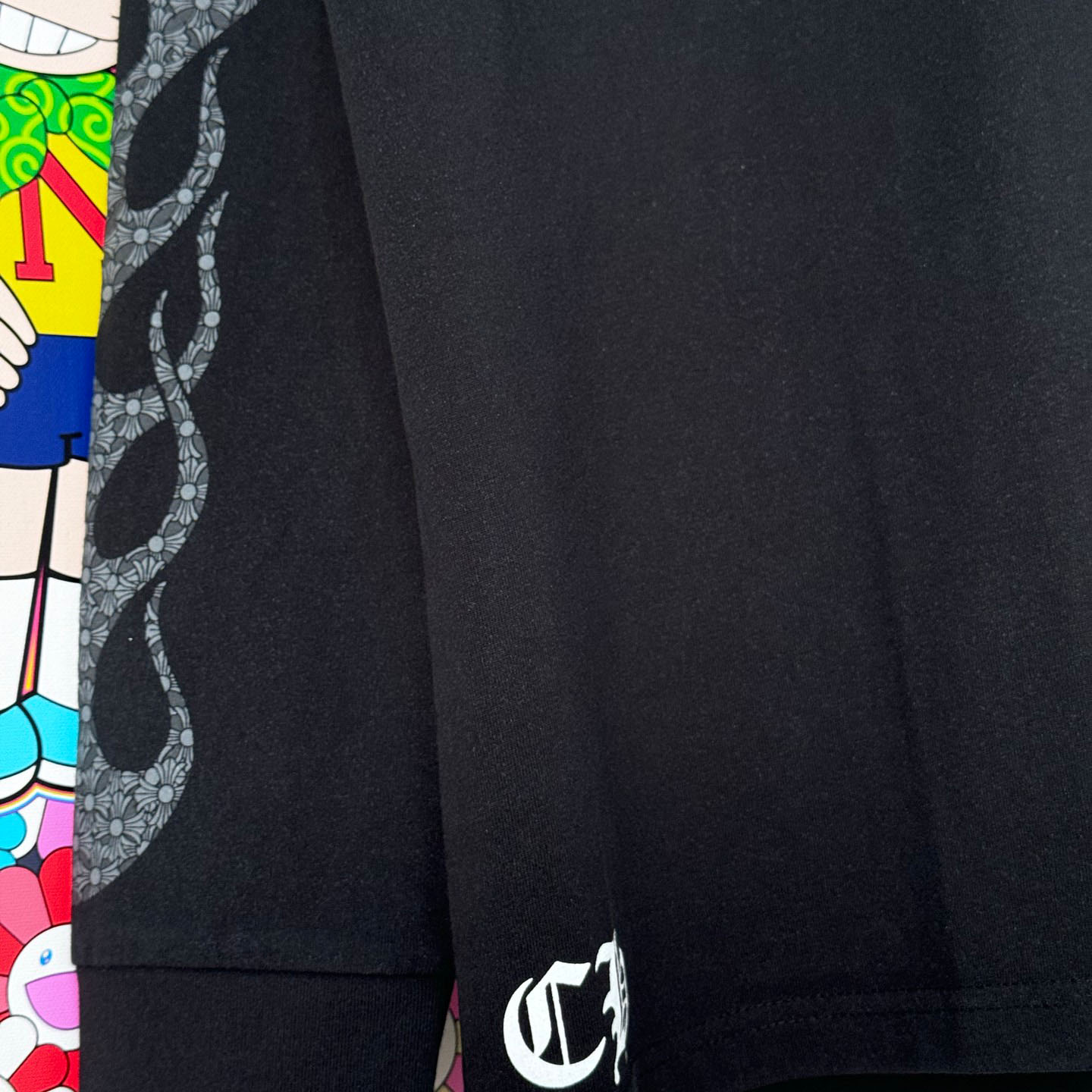 Chrome Hearts Vintage Cross Flame L/S T-Shirt - FashionPlug