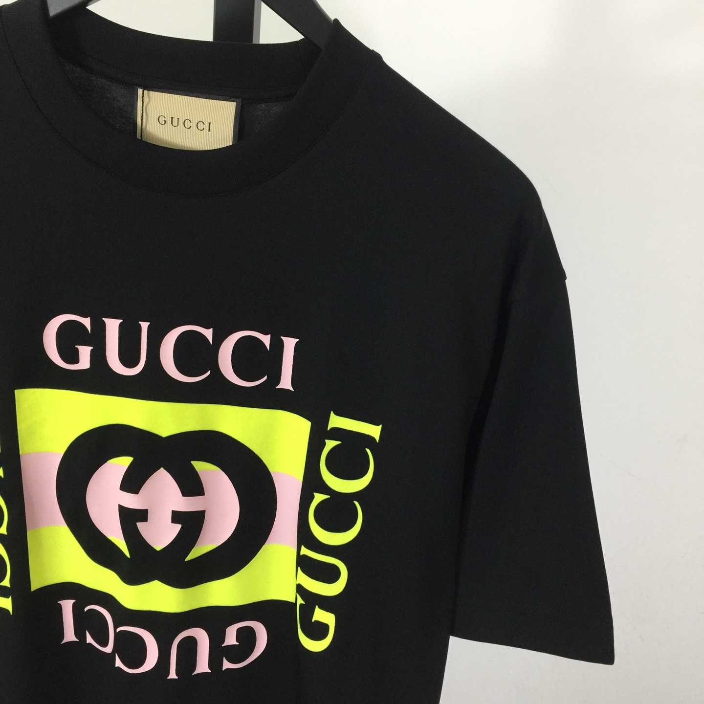 Gucci Jersey T-shirt With Print  - FashionPlug
