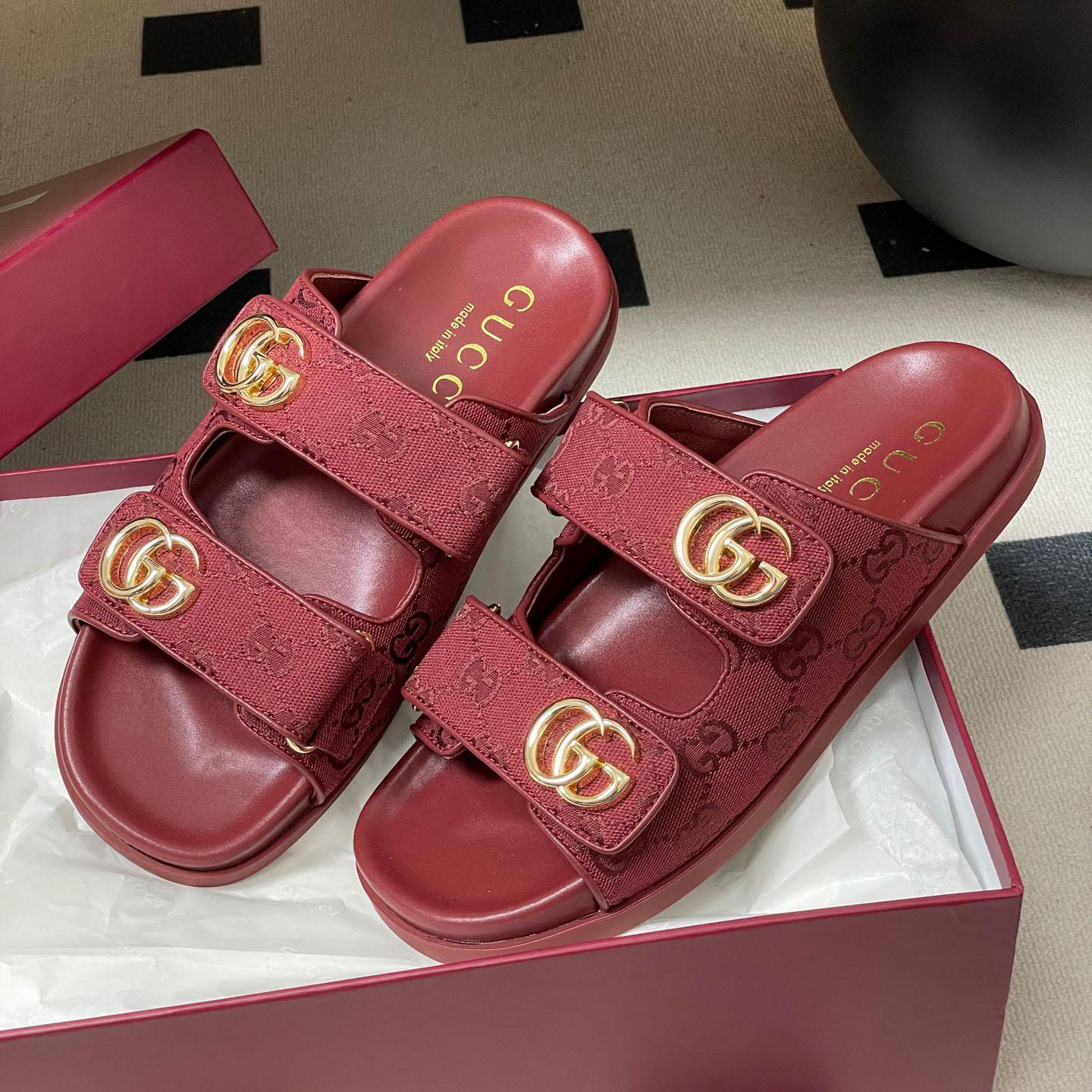 Gucci Sandal With Double G - FashionPlug