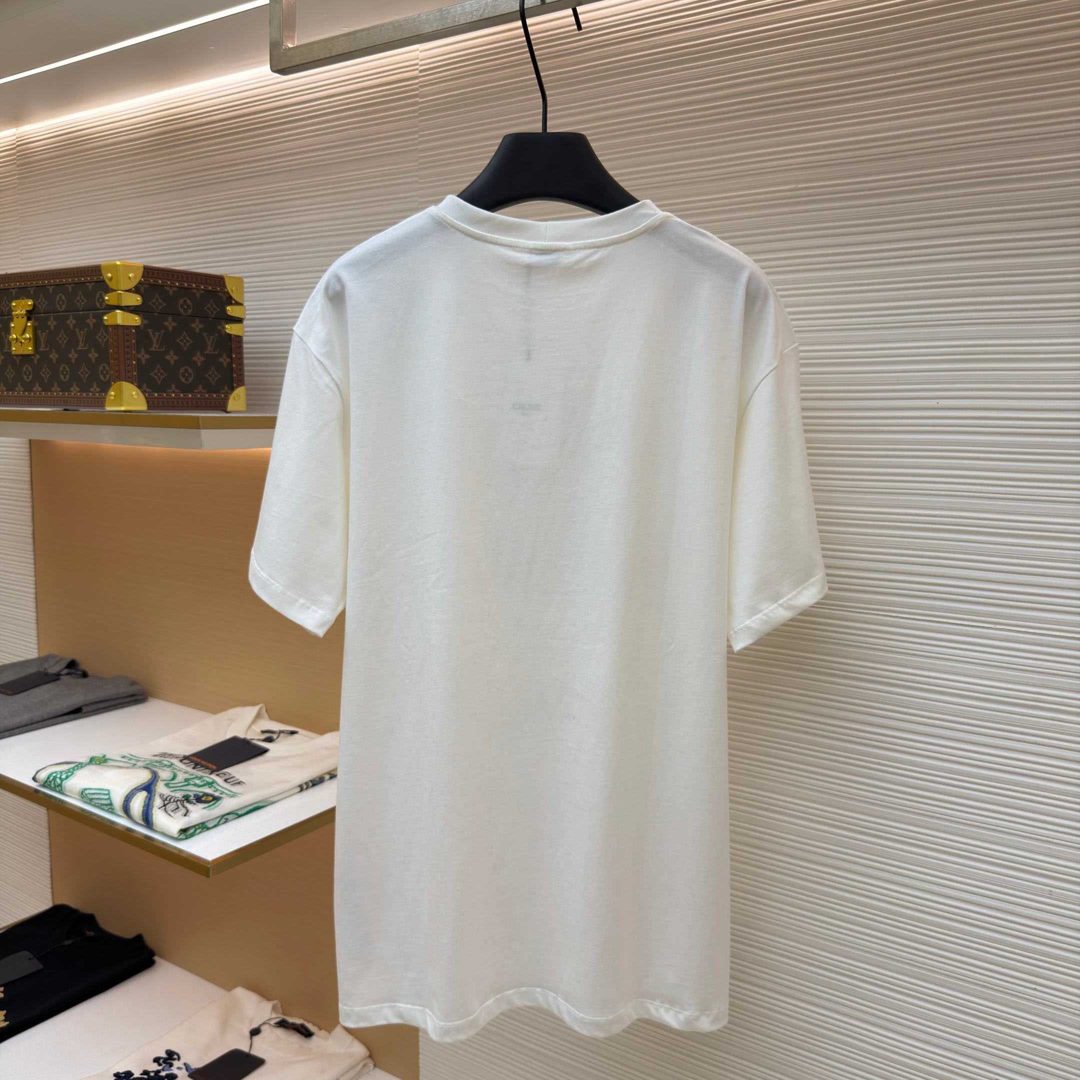 Celine  Loose T-shirt IN Cotton Jersey - FashionPlug