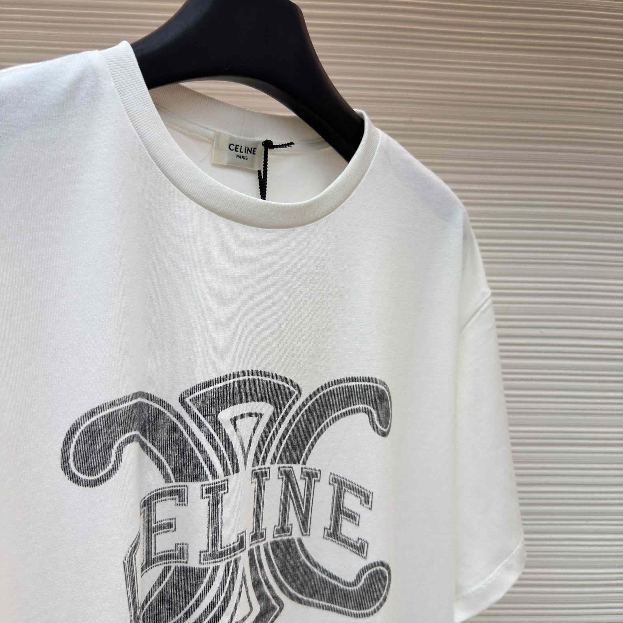 Celine  Loose T-shirt IN Cotton Jersey - FashionPlug