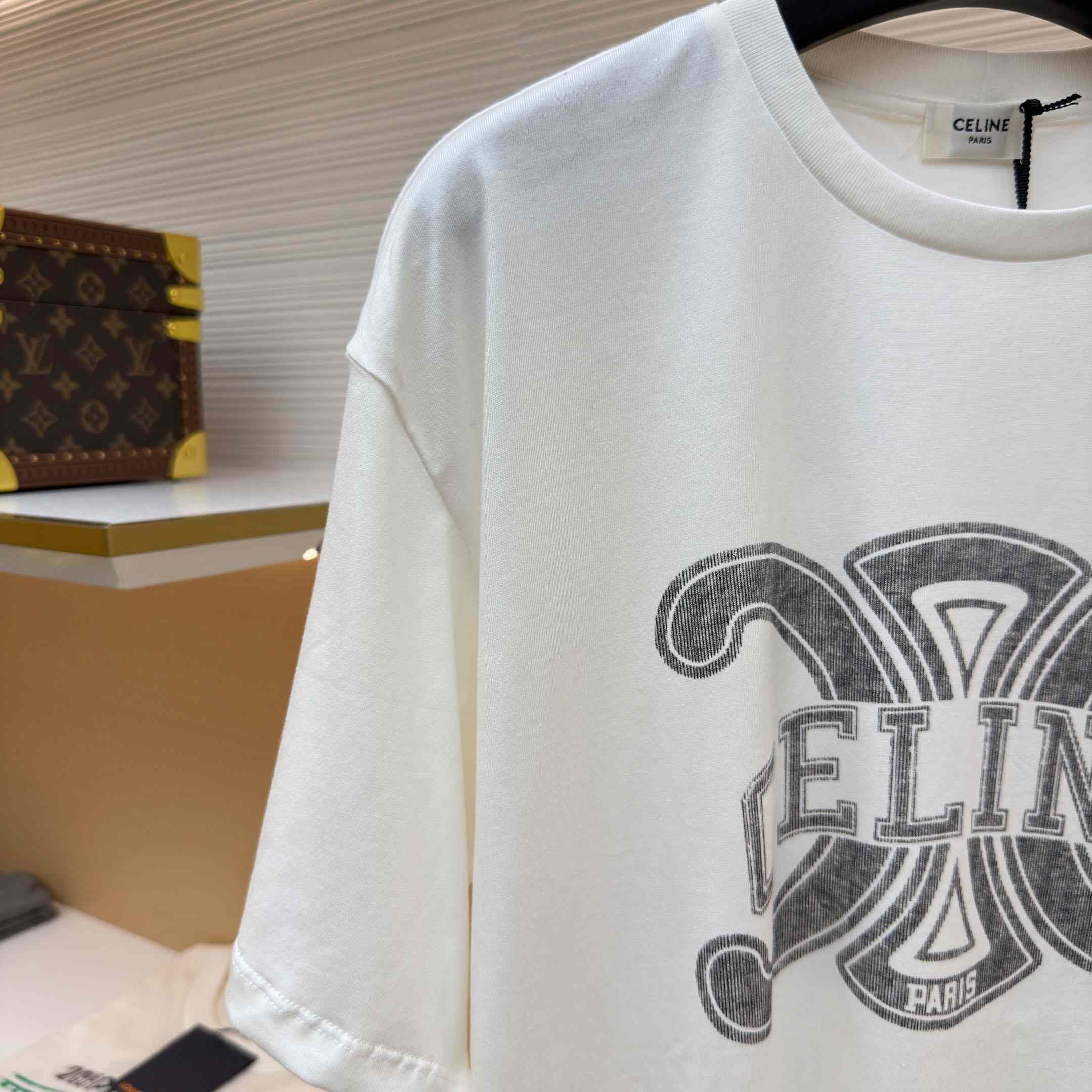 Celine  Loose T-shirt IN Cotton Jersey - FashionPlug