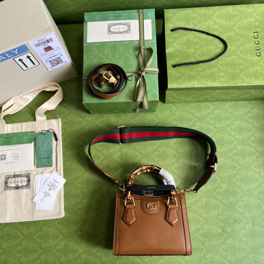 Gucci Gucci Diana Small Tote Bag  702732 - FashionPlug