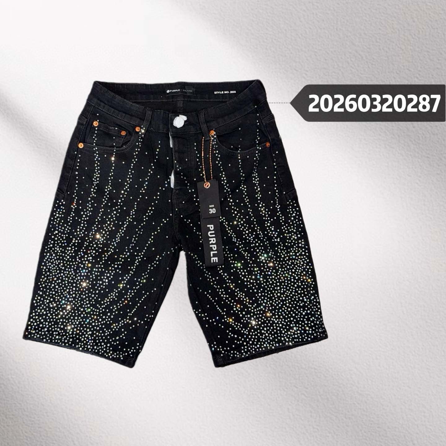 Purple-Brand Shorts    20287 - FashionPlug
