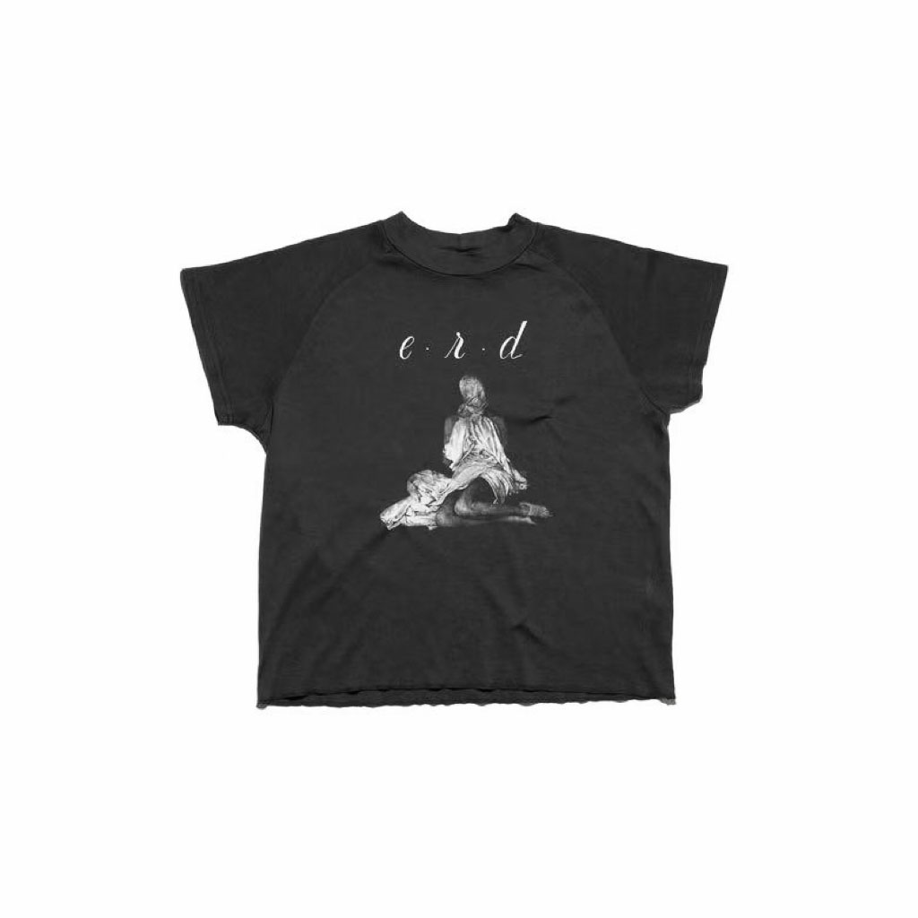 Enfants Riches Déprimés Woman In Sheet Raglan T-Shirt 'Faded Black' - FashionPlug