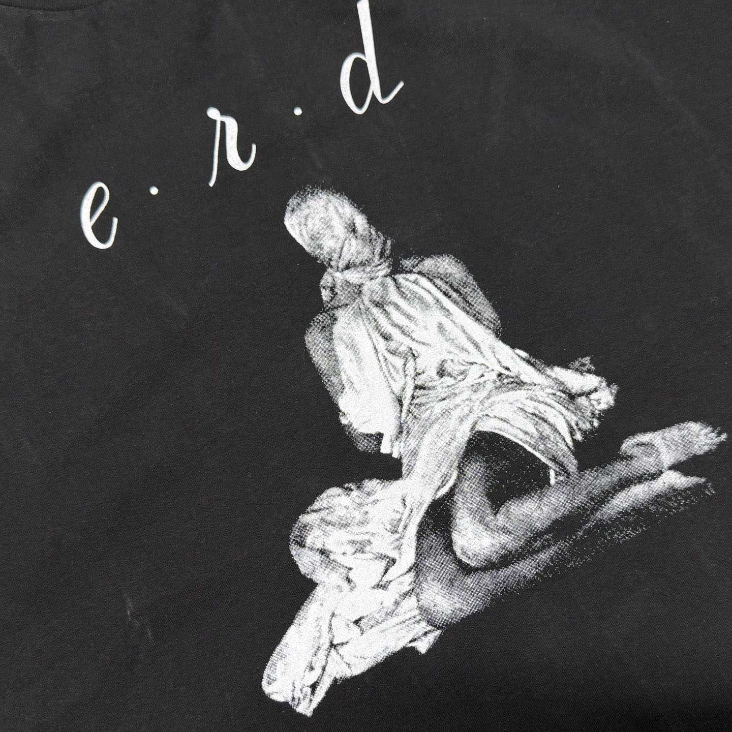 Enfants Riches Déprimés Woman In Sheet Raglan T-Shirt 'Faded Black' - FashionPlug