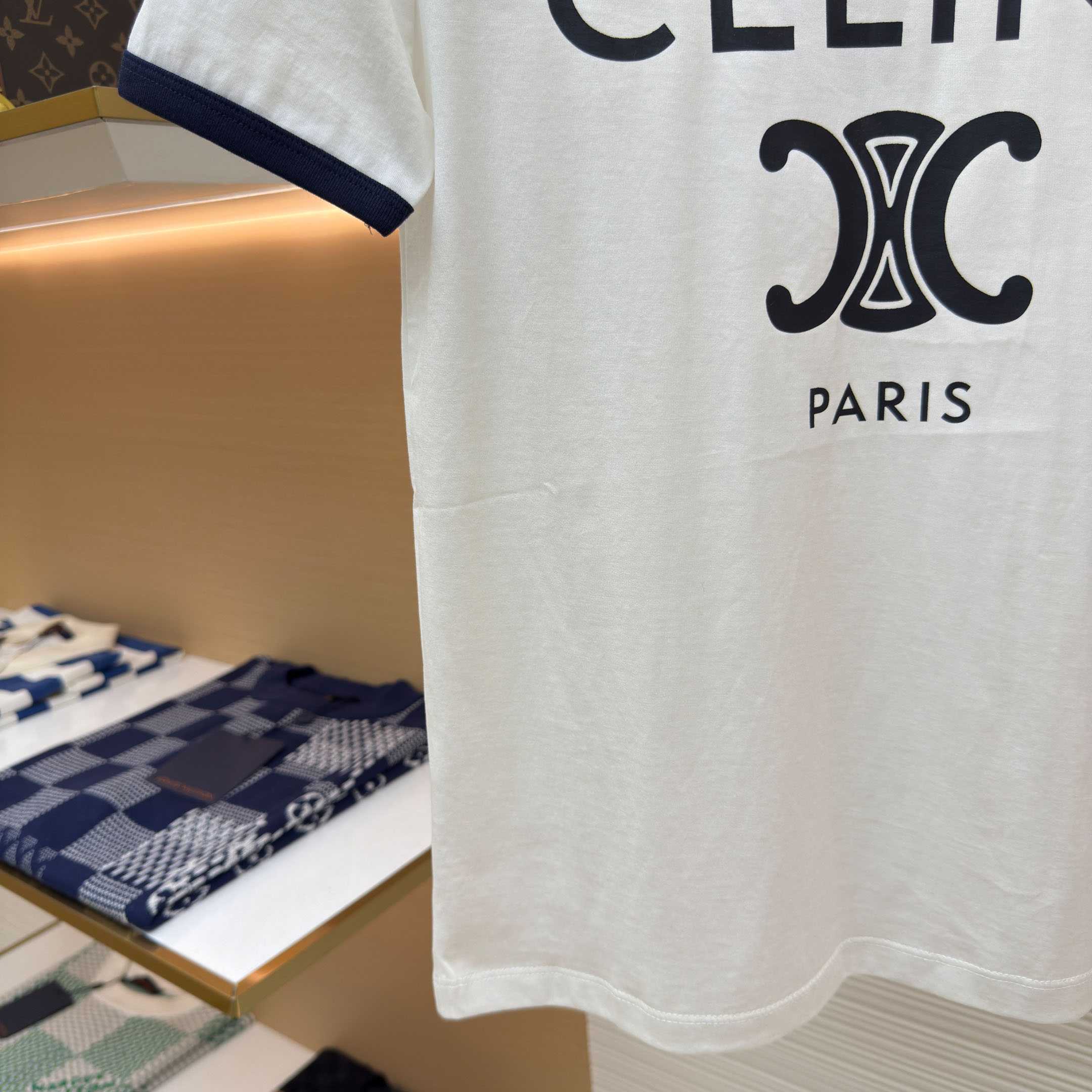 celine Paris T-shirt In Cotton Jersey - FashionPlug