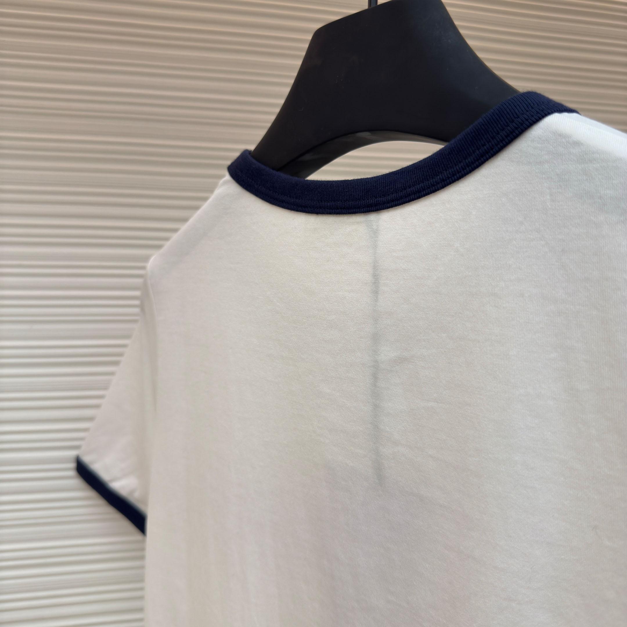 celine Paris T-shirt In Cotton Jersey - FashionPlug