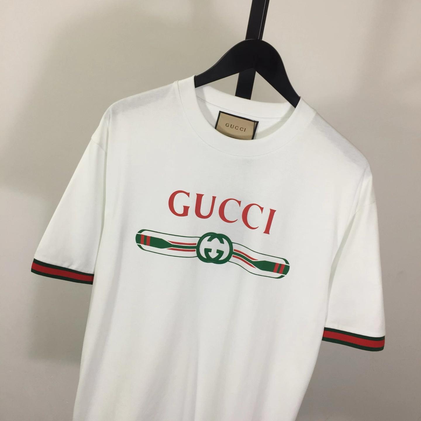 Gucci Jersey T-shirt With Print  - FashionPlug