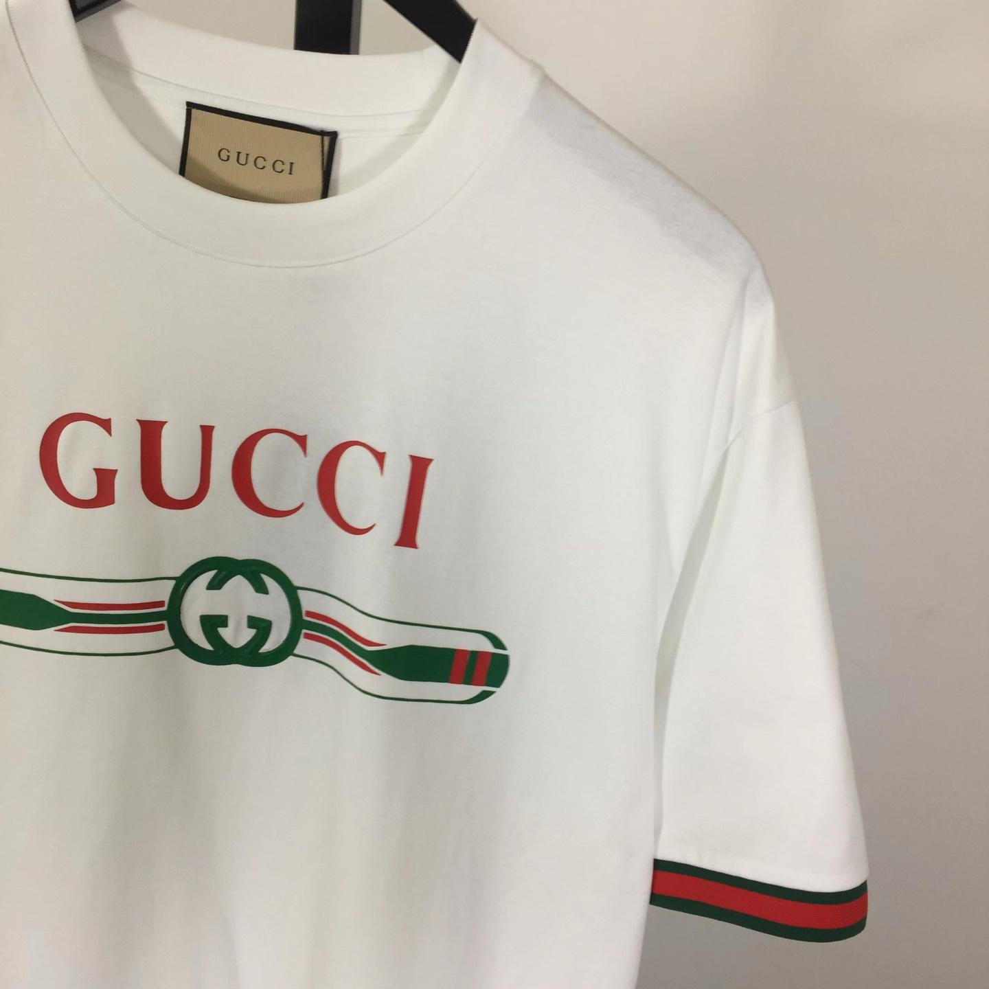 Gucci Jersey T-shirt With Print  - FashionPlug