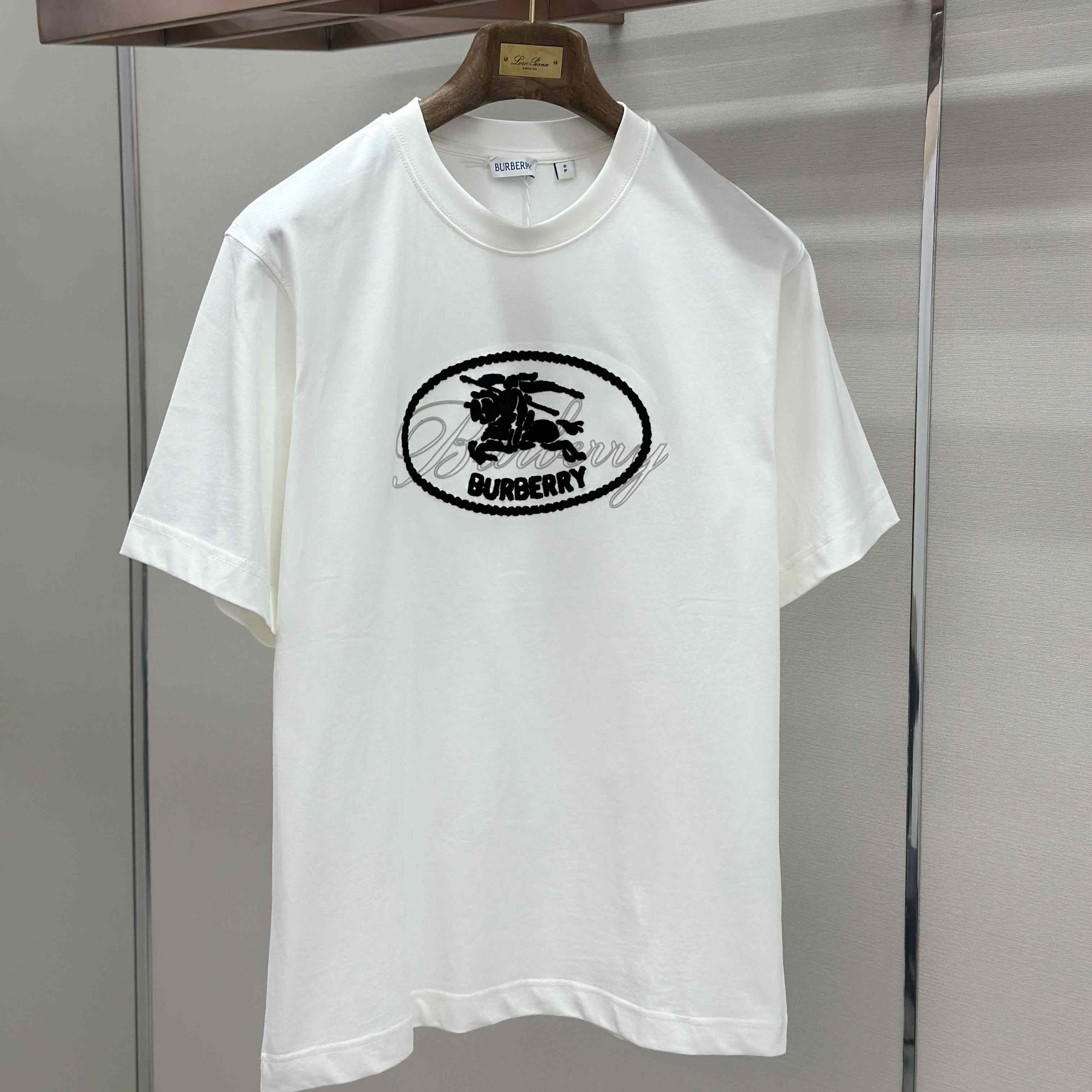 Burberry Knight Stamp Cotton T-shirt - FashionPlug