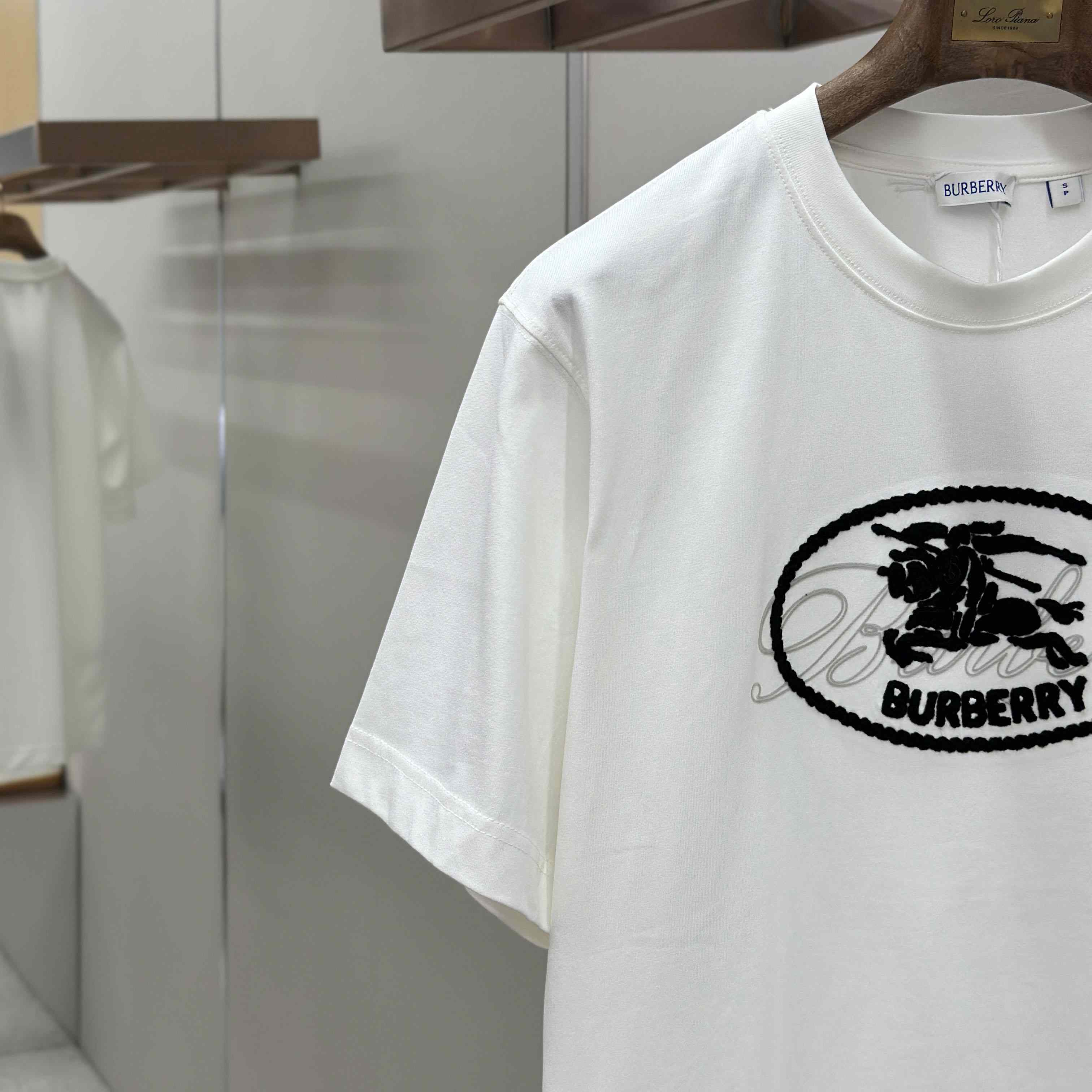 Burberry Knight Stamp Cotton T-shirt - FashionPlug