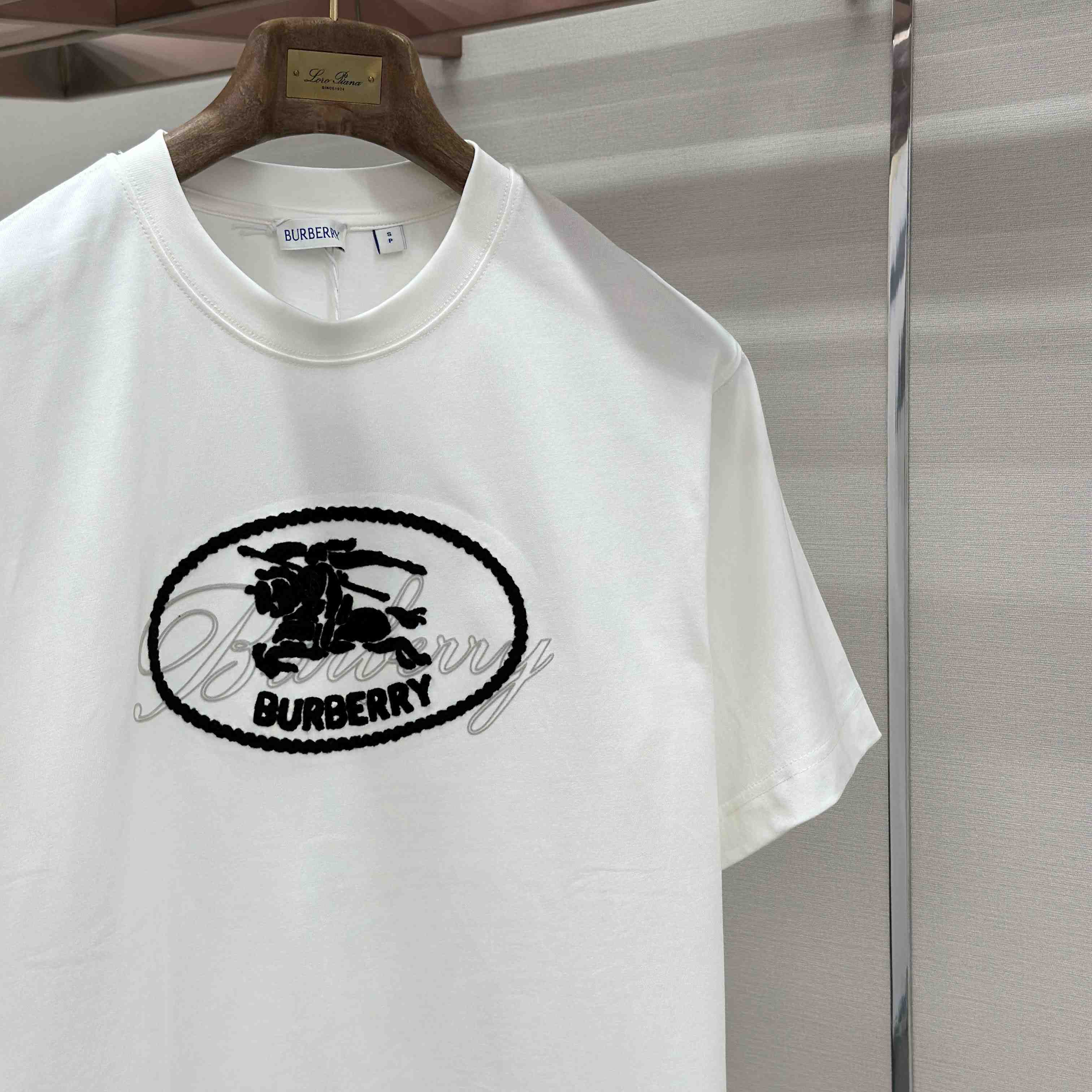 Burberry Knight Stamp Cotton T-shirt - FashionPlug