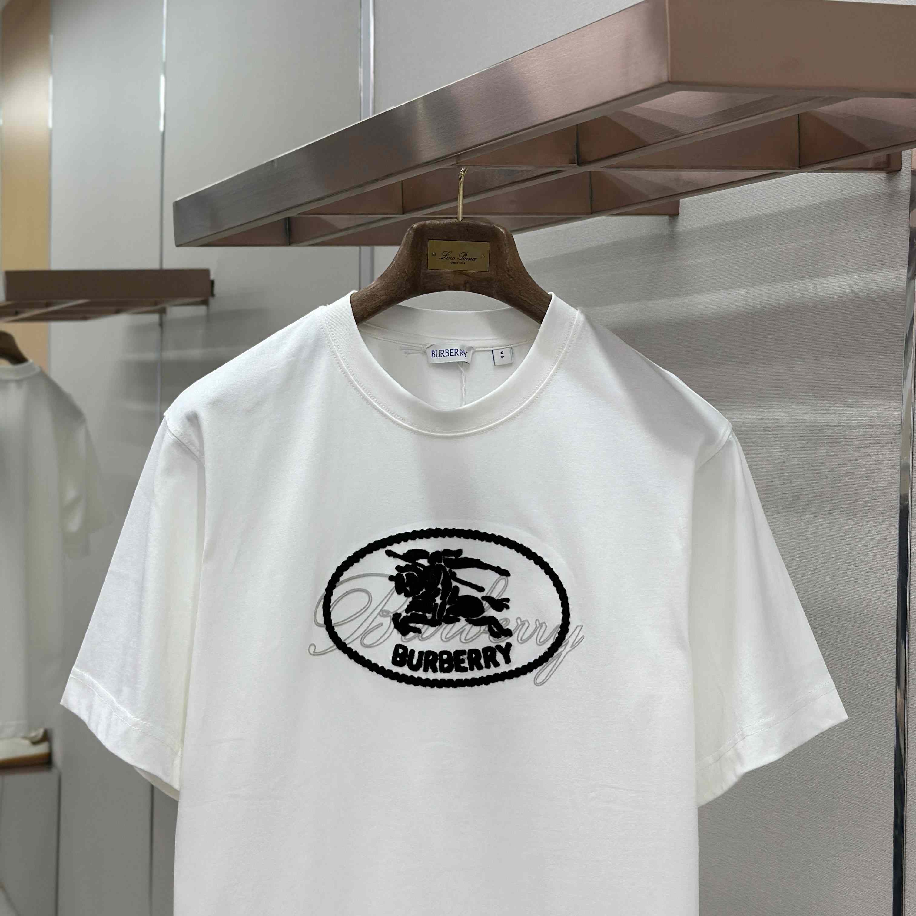 Burberry Knight Stamp Cotton T-shirt - FashionPlug