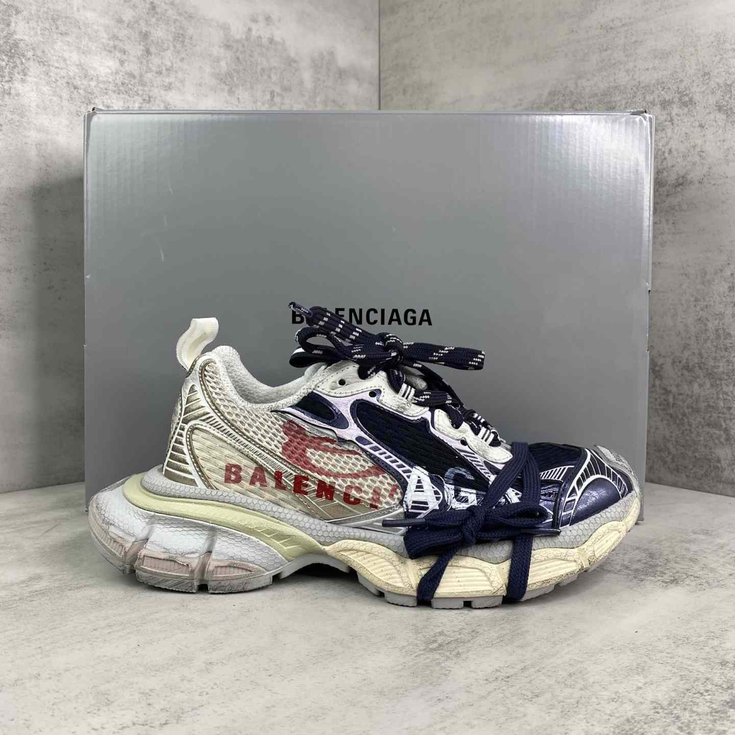 Balenciaga 3XL Split Logo Sneaker - FashionPlug