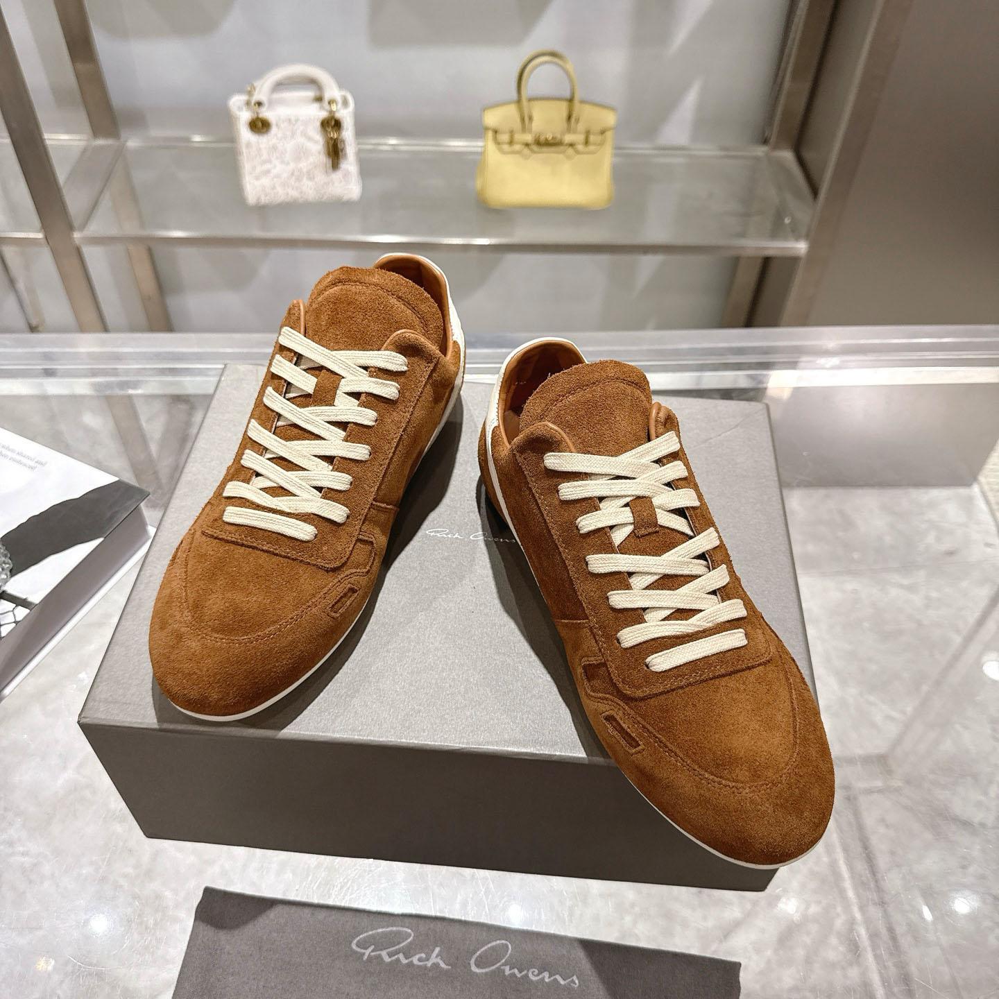 Rick Owens Concordians Minimal Sneaker 'Chestnut' - FashionPlug