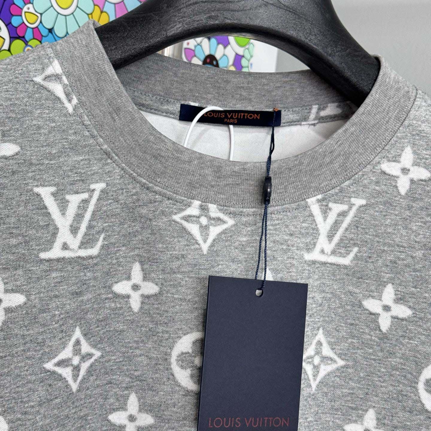 Louis Vuitton Monogram Short-Sleeved Crewneck - FashionPlug