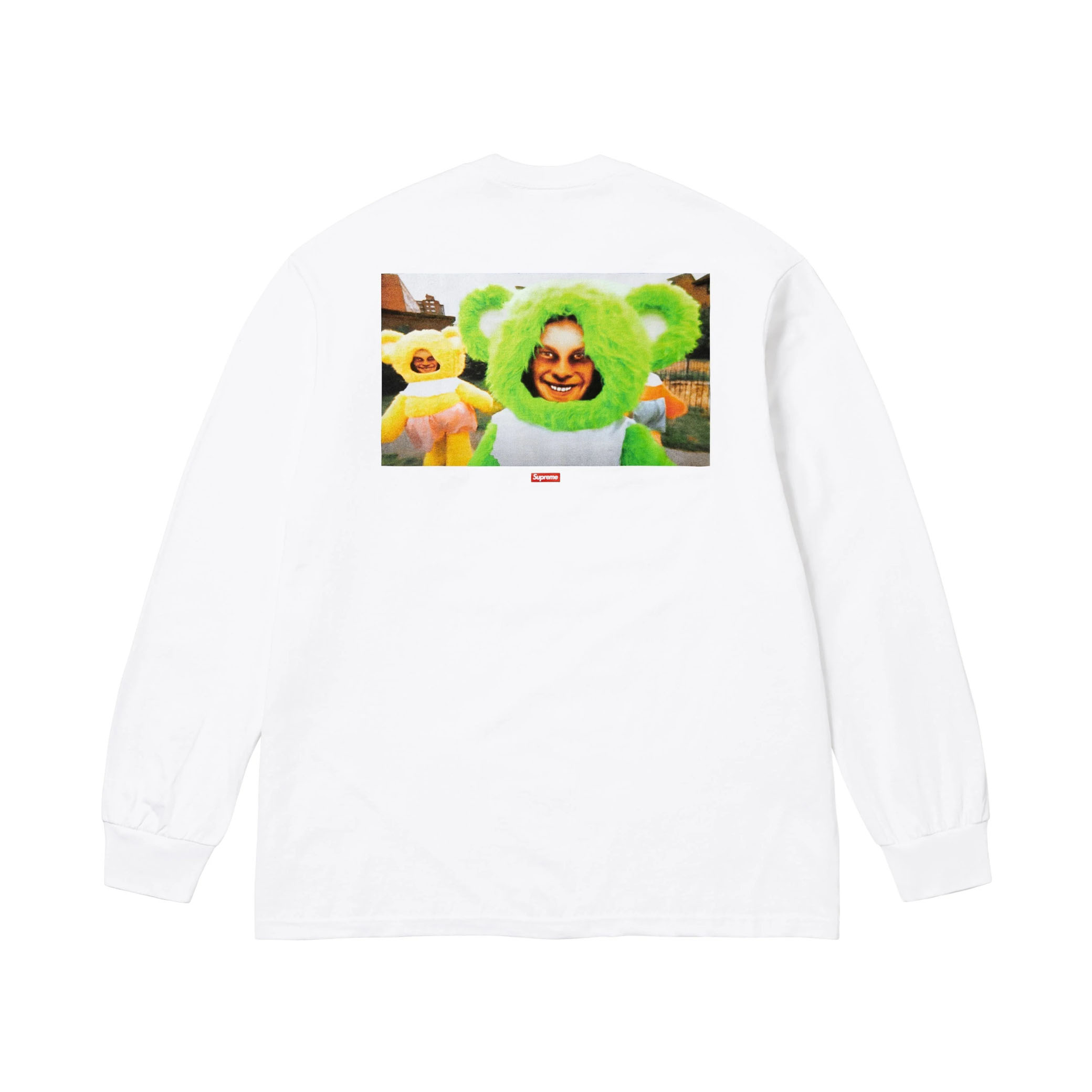 Supreme x Aphex Twin Donkey Rhubarb Long-Sleeve Tee 'White' - FashionPlug