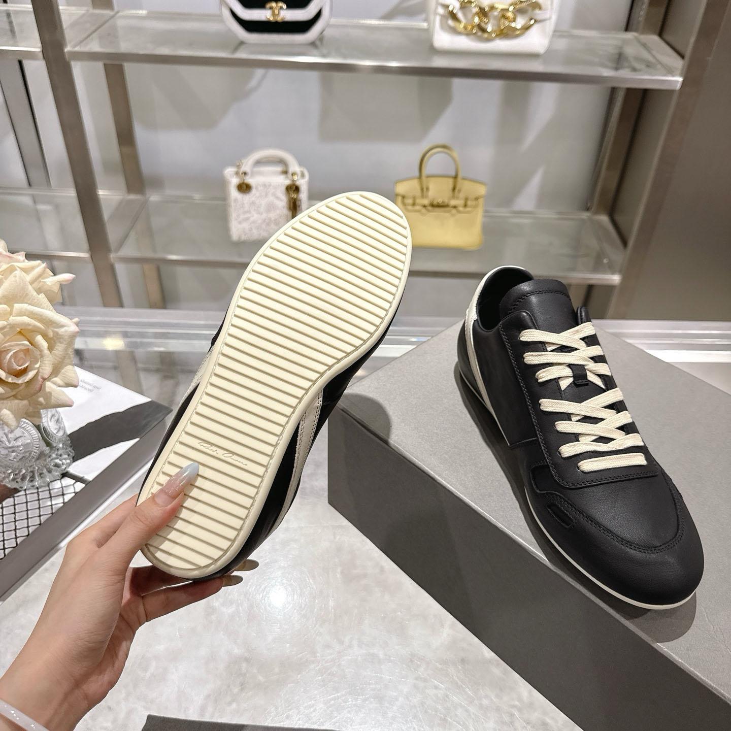 Rick Owens Concordians Minimal Sneaker 'Black Milk' - FashionPlug