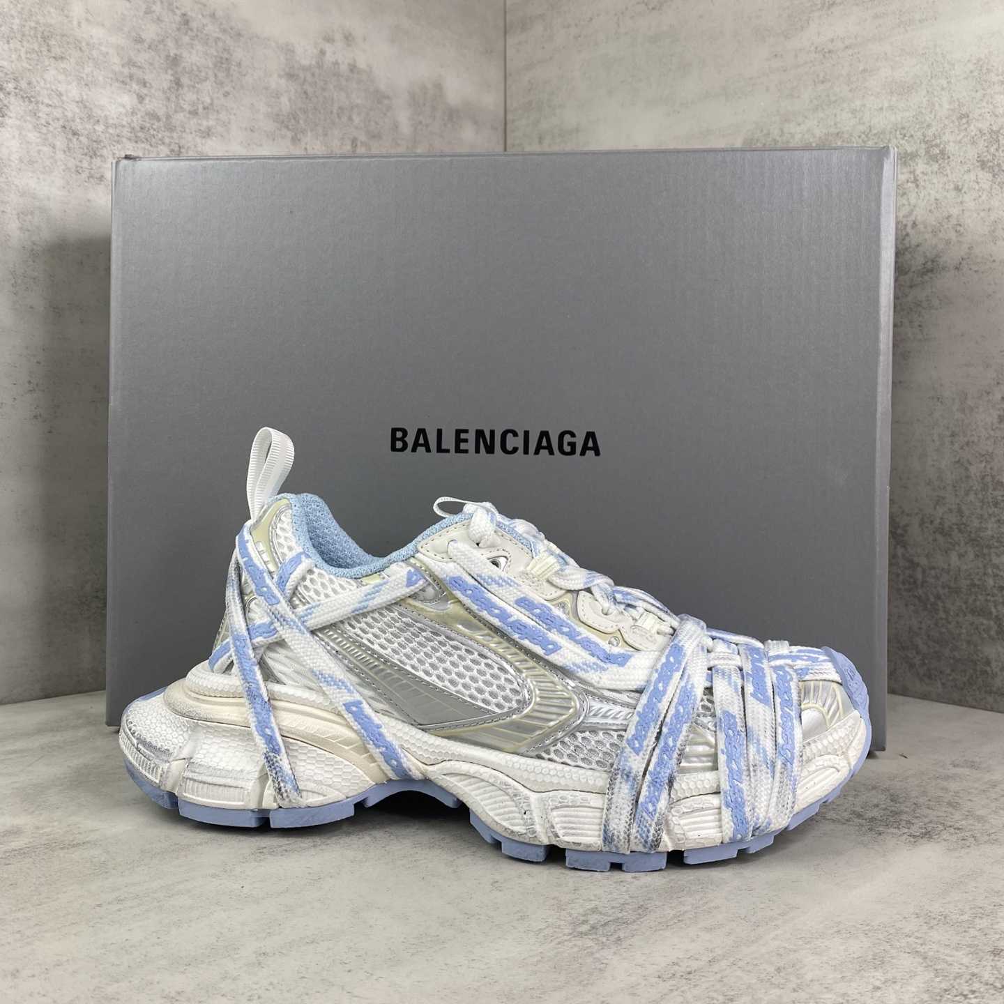 Balenciaga 3XL Extreme Laces Logo Sneaker  - FashionPlug