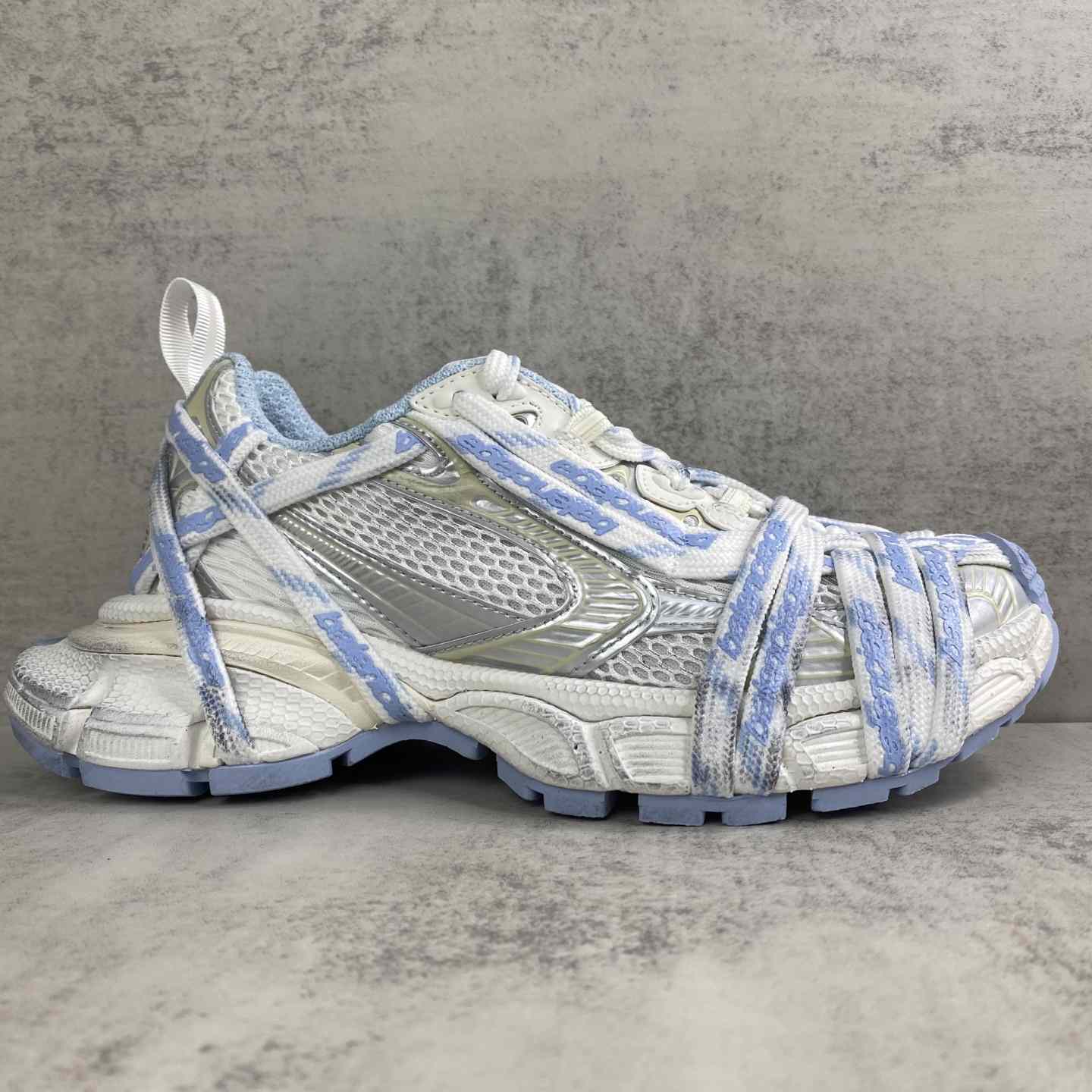 Balenciaga 3XL Extreme Laces Logo Sneaker  - FashionPlug