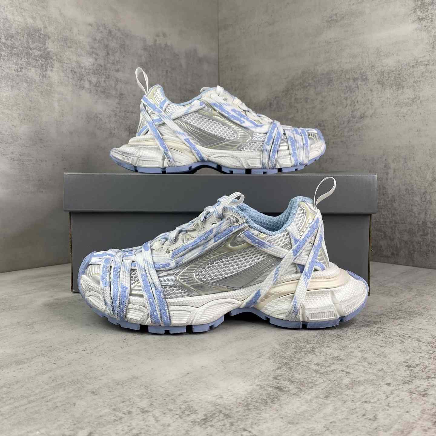 Balenciaga 3XL Extreme Laces Logo Sneaker  - FashionPlug