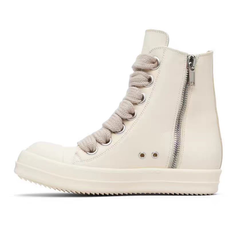 Rick Owens Off-White Temple Jumbolace Sneakers - FashionPlug