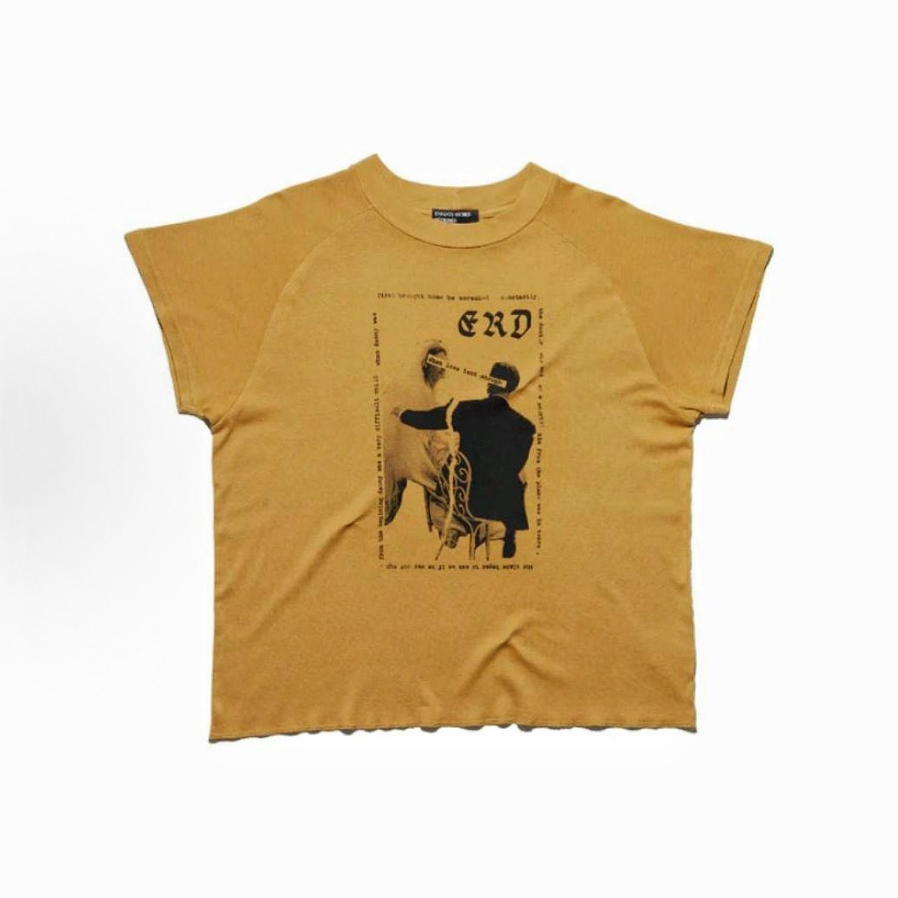 Enfants Riches Déprimés Love Isn’t Enough Mock Neck T-Shirt 'Chai Tea' - FashionPlug