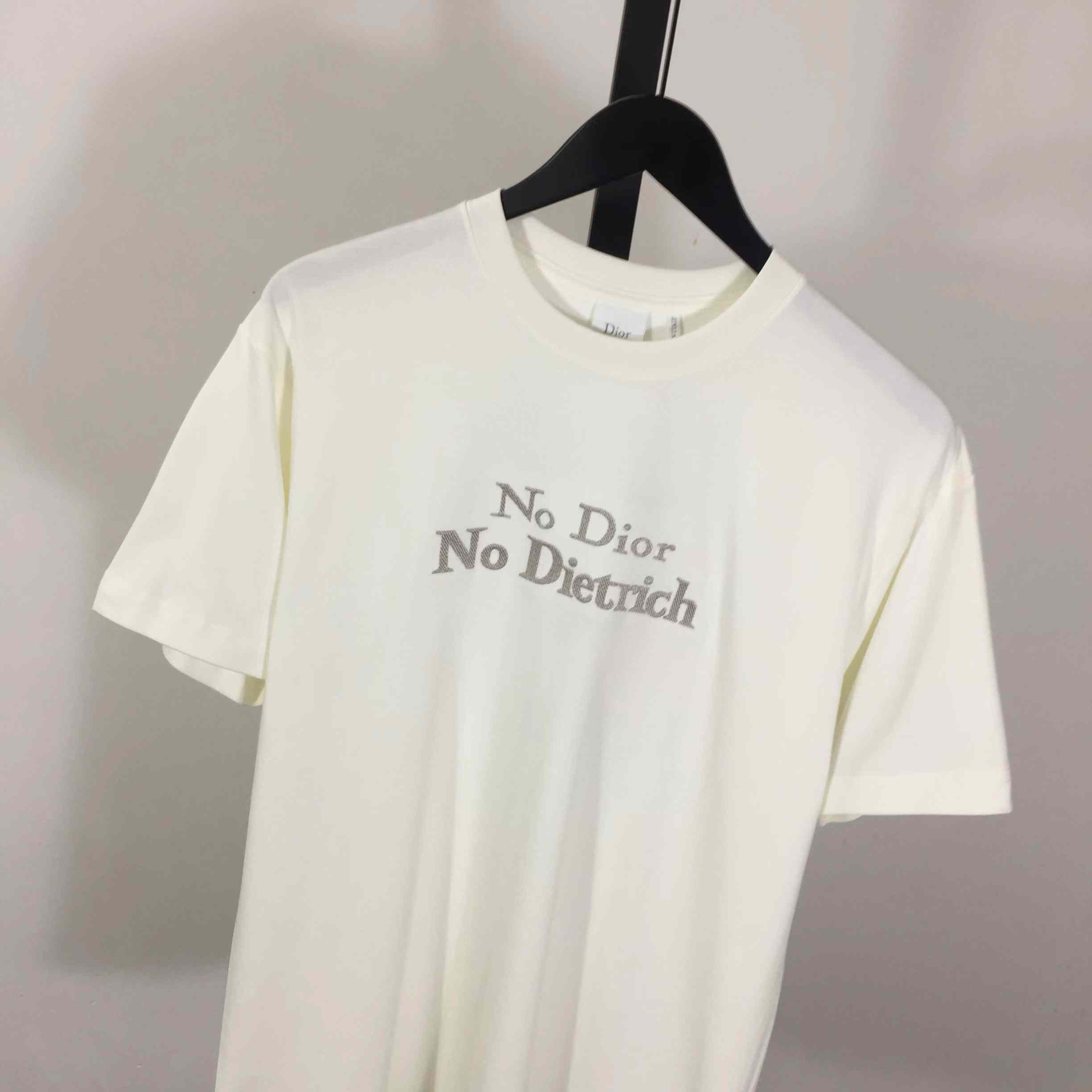 Dior T-shirt With Lettering  - FashionPlug