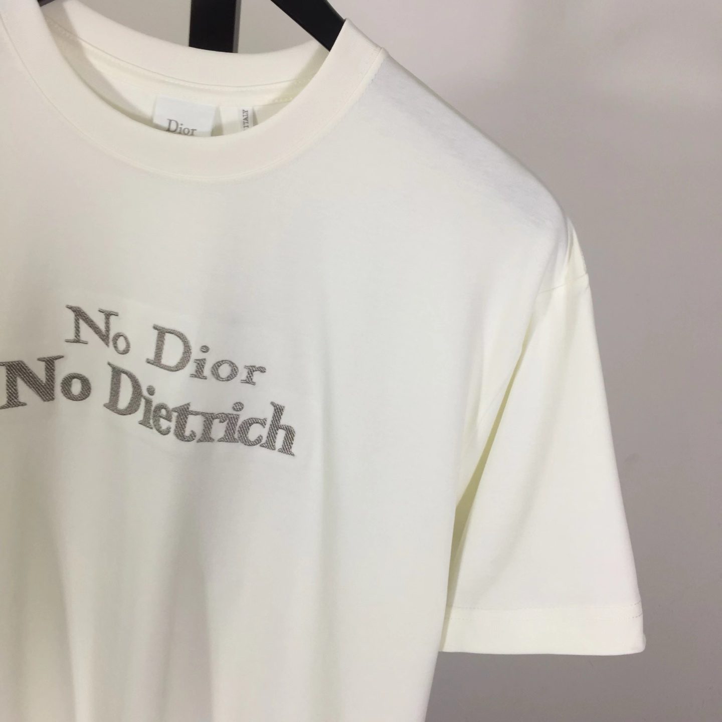 Dior T-shirt With Lettering  - FashionPlug
