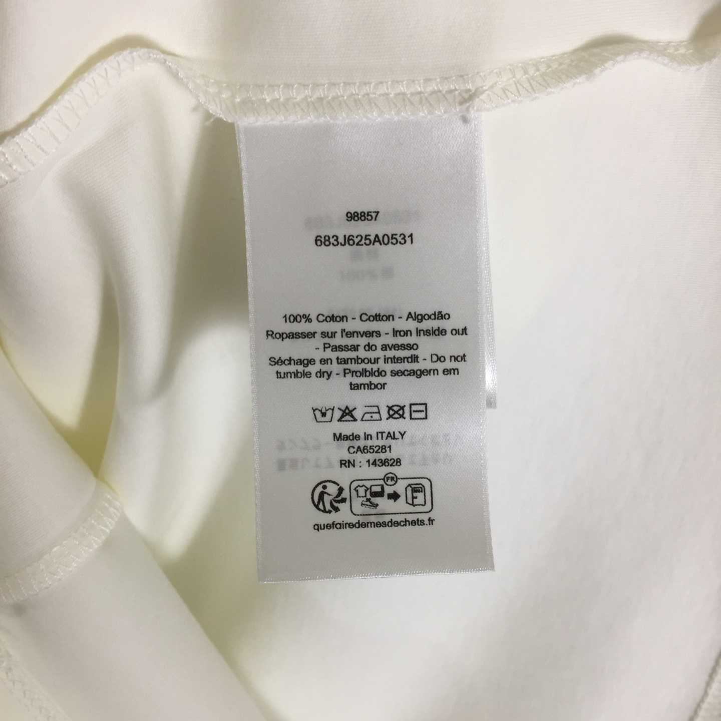 Dior T-shirt With Lettering  - FashionPlug