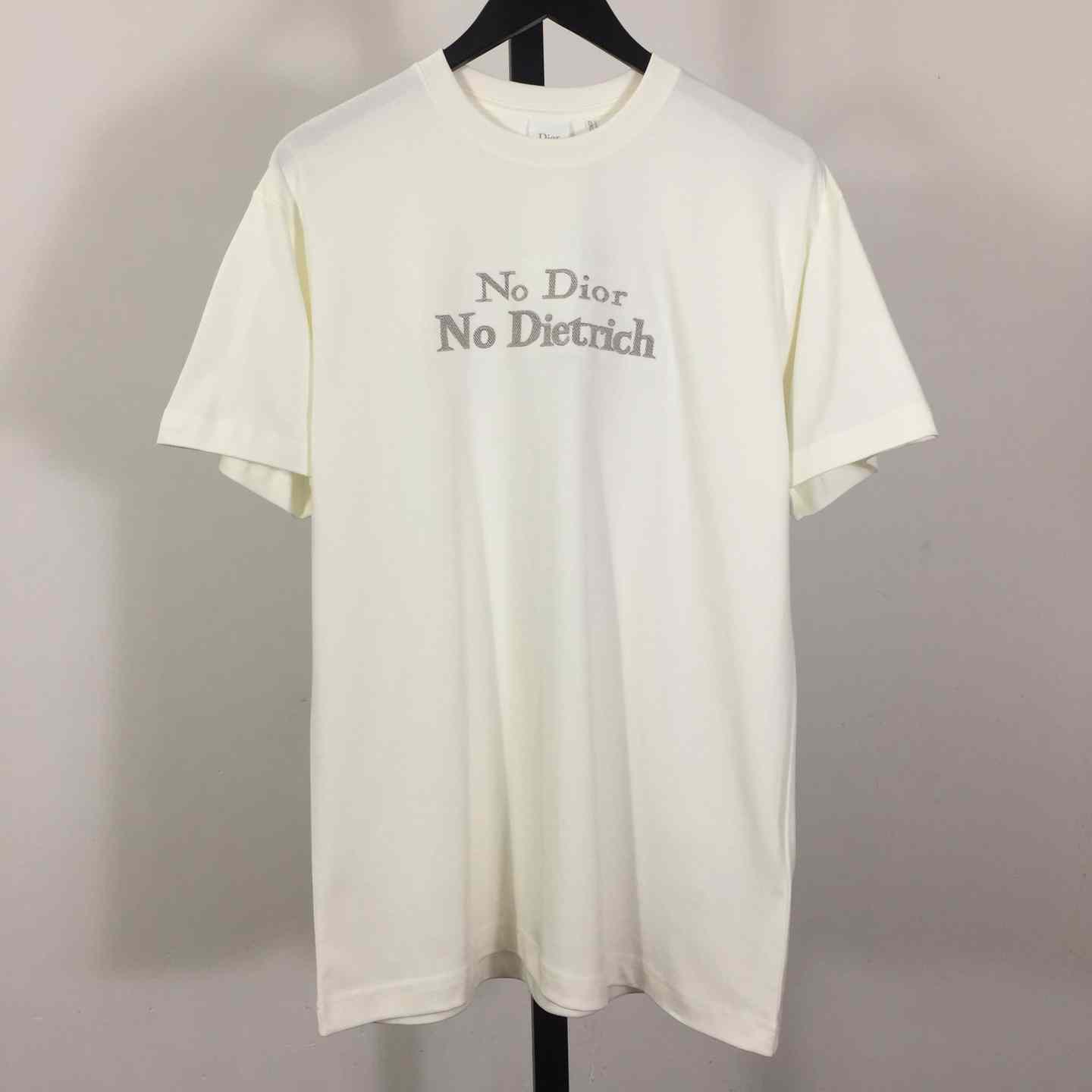 Dior T-shirt With Lettering  - FashionPlug