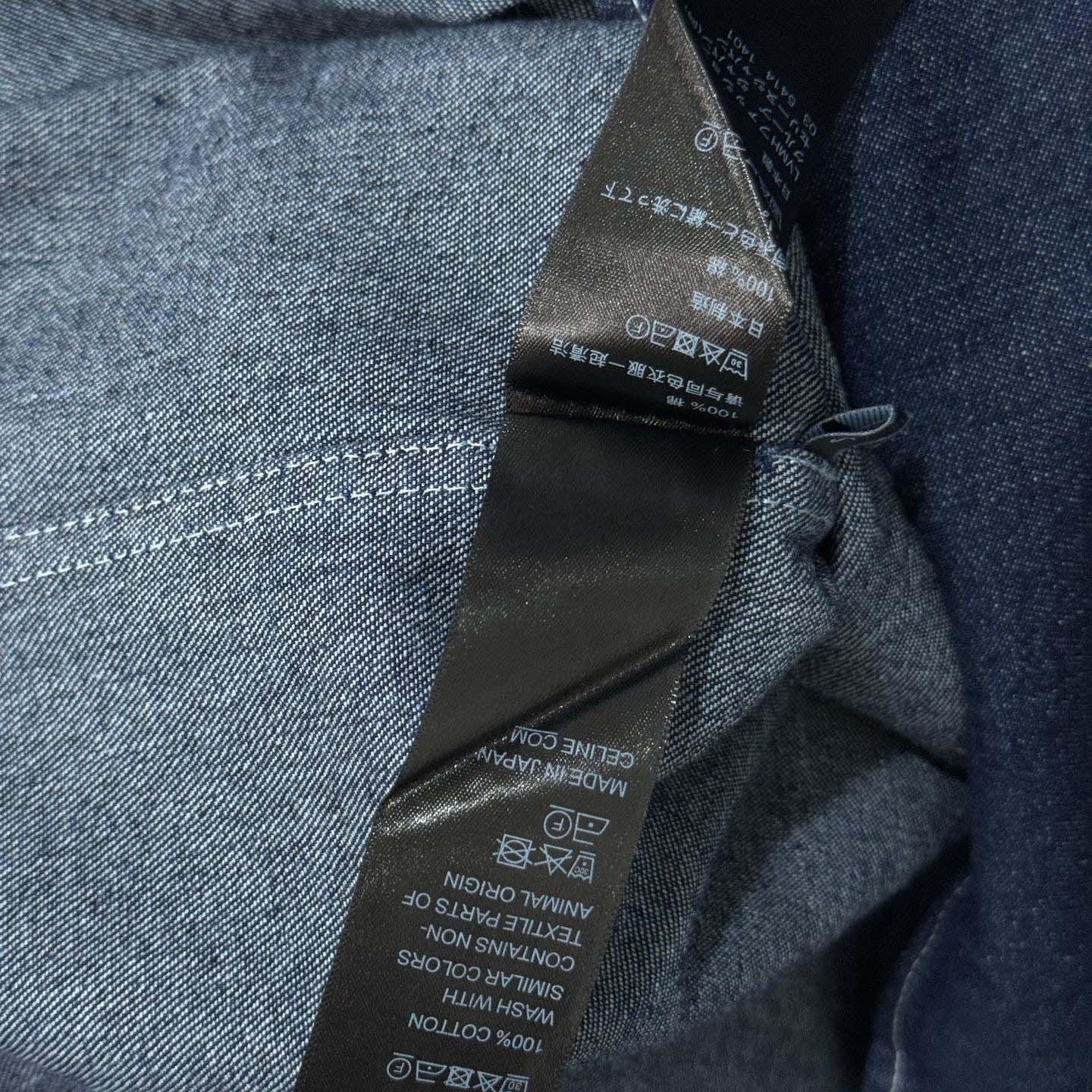 Celine Overshirt In Cotton Denim - FashionPlug