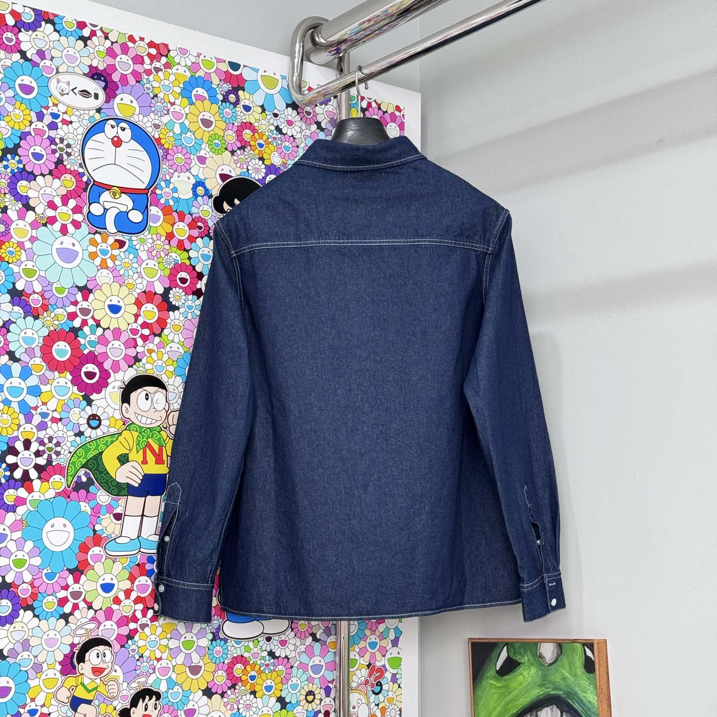 Celine Overshirt In Cotton Denim - FashionPlug