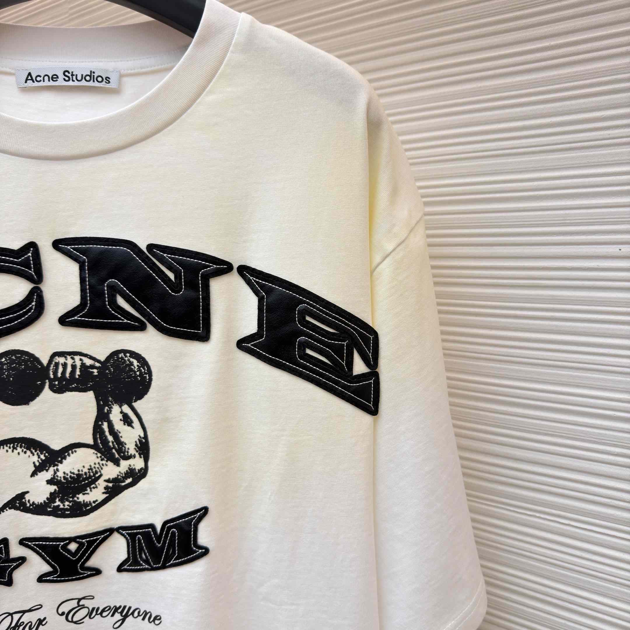 Acne Studios GYM LOGO T-SHIRT  - FashionPlug