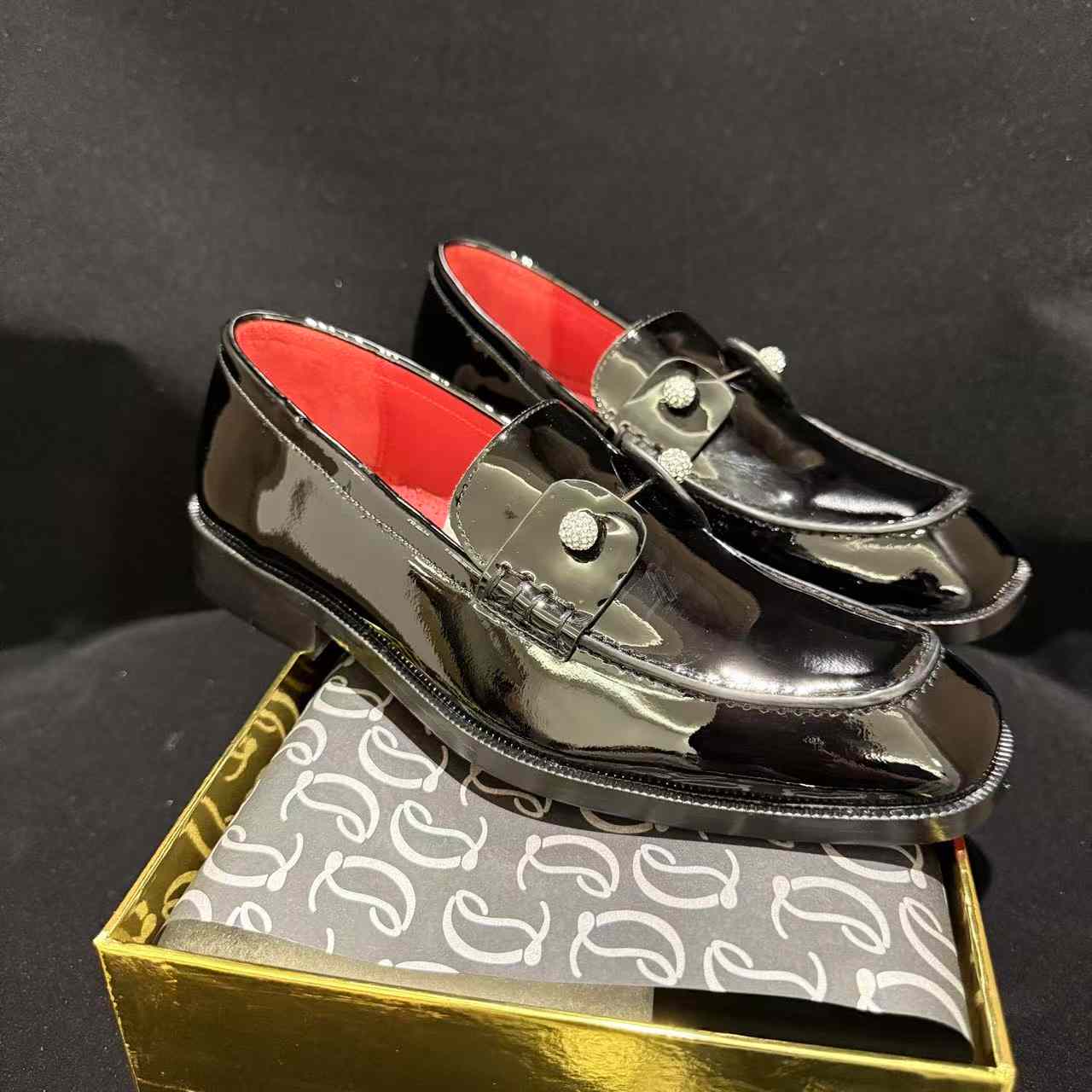 Christian Louboutin Chambelimoc Night Strass - FashionPlug