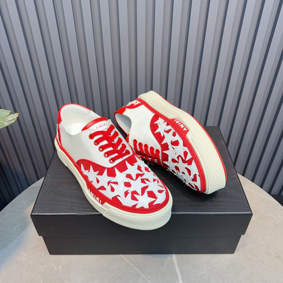Amiri Stars Court 'White Red' - FashionPlug