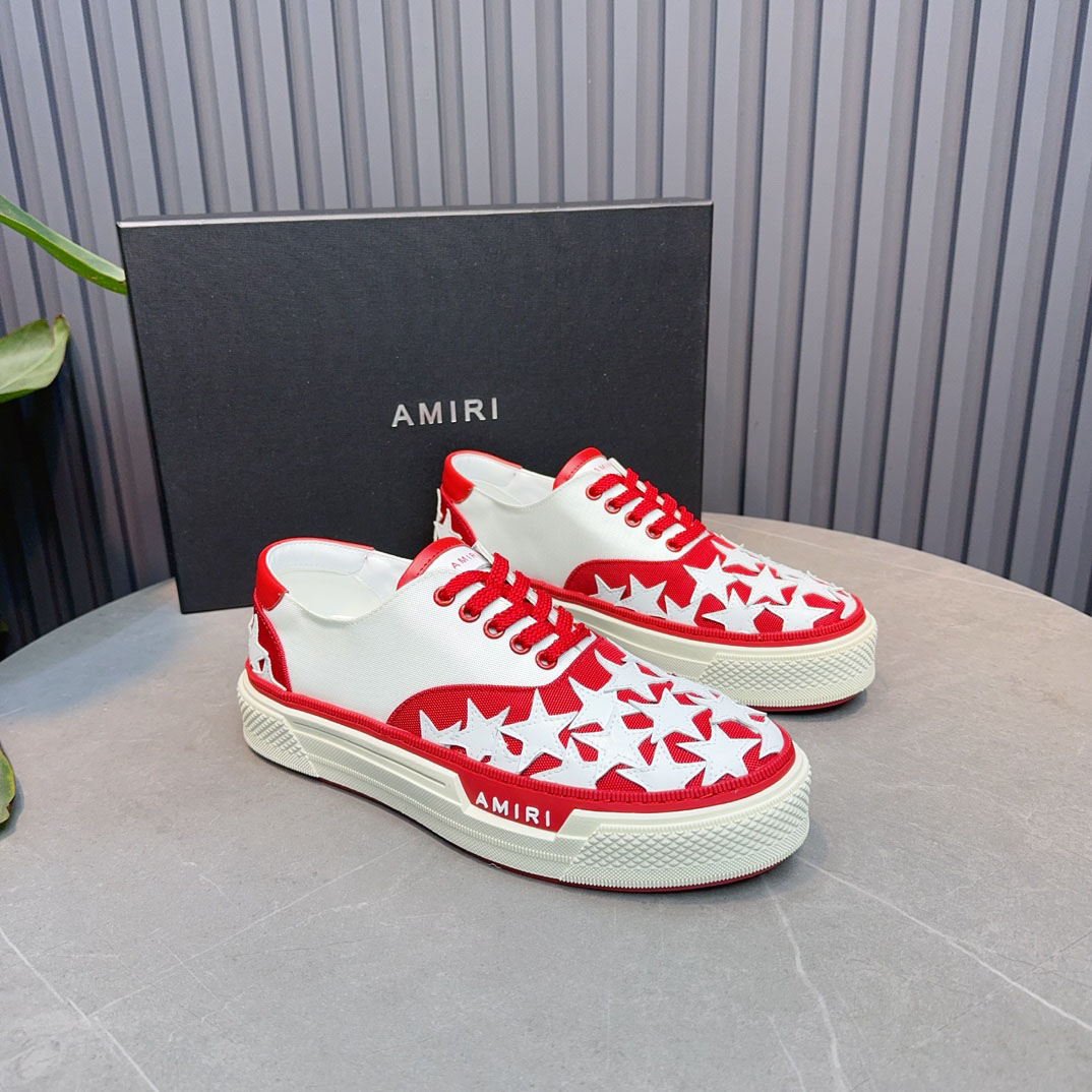 Amiri Stars Court 'White Red' - FashionPlug