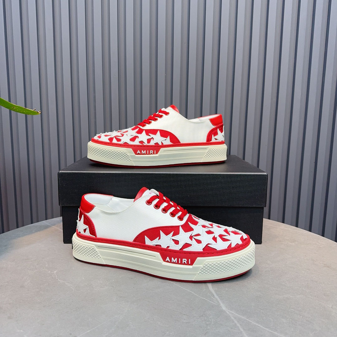 Amiri Stars Court 'White Red' - FashionPlug