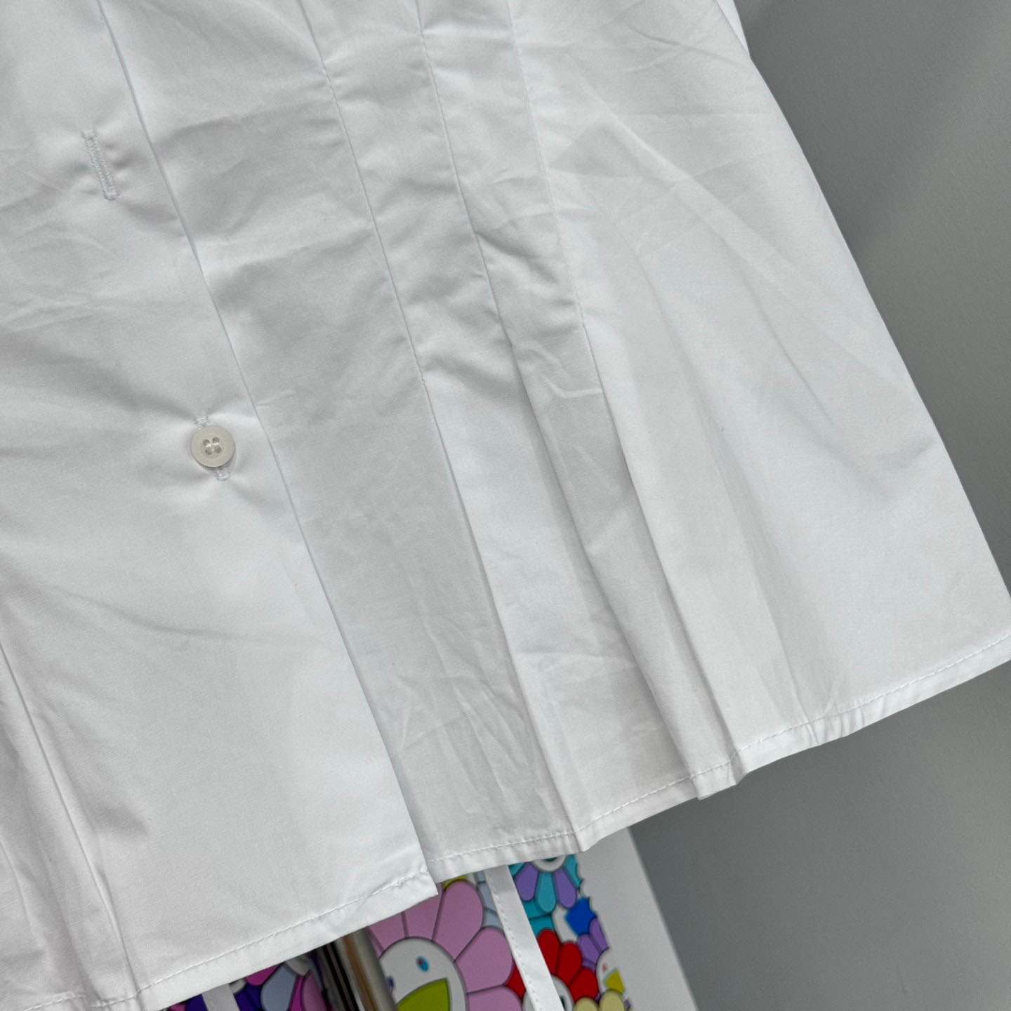 Prada Short-Sleeved Poplin Shirt - FashionPlug