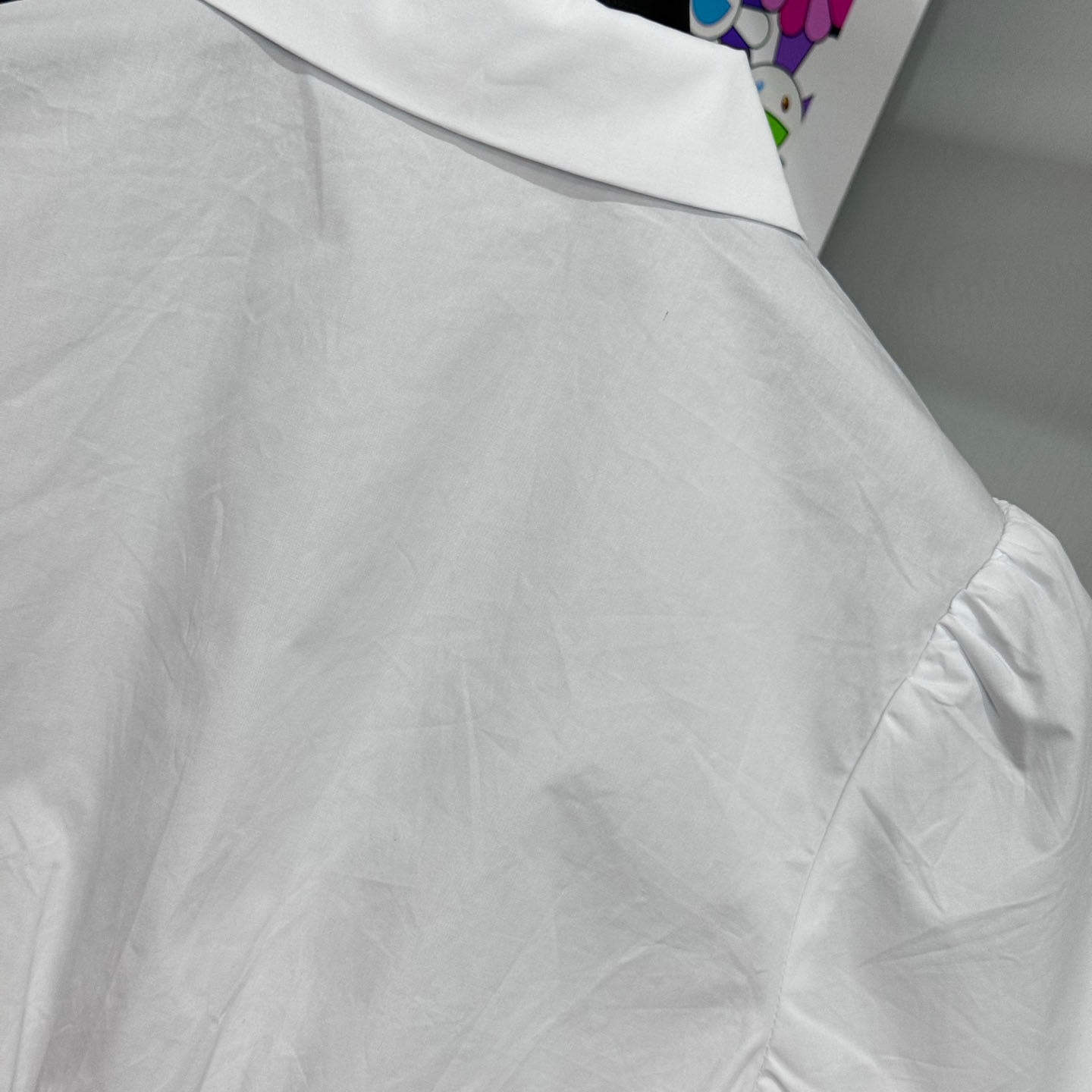 Prada Short-Sleeved Poplin Shirt - FashionPlug